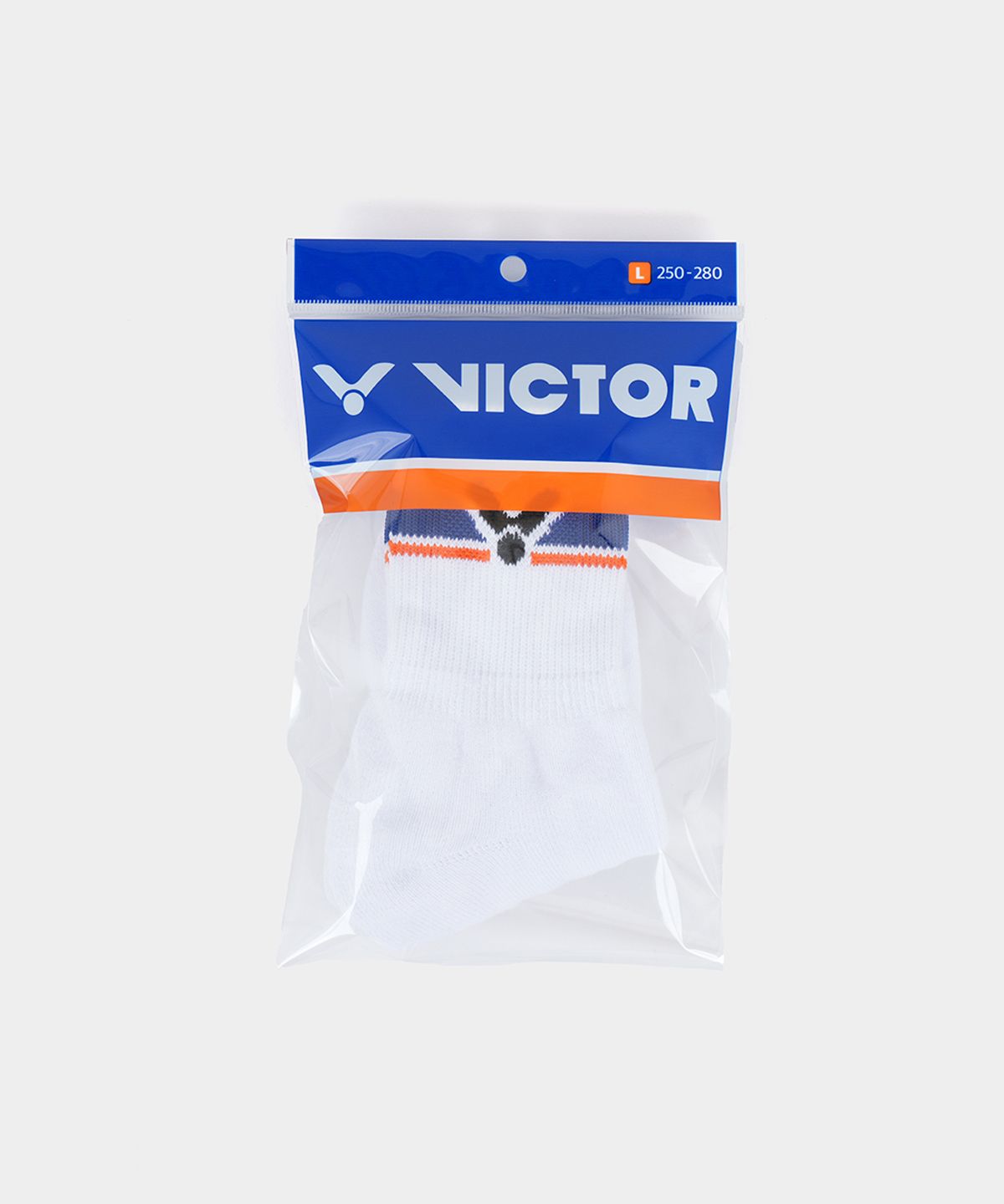 빅터(VICTOR) 배드민턴 스포츠용 화이트 장목 양말 (VT25CSC204U)