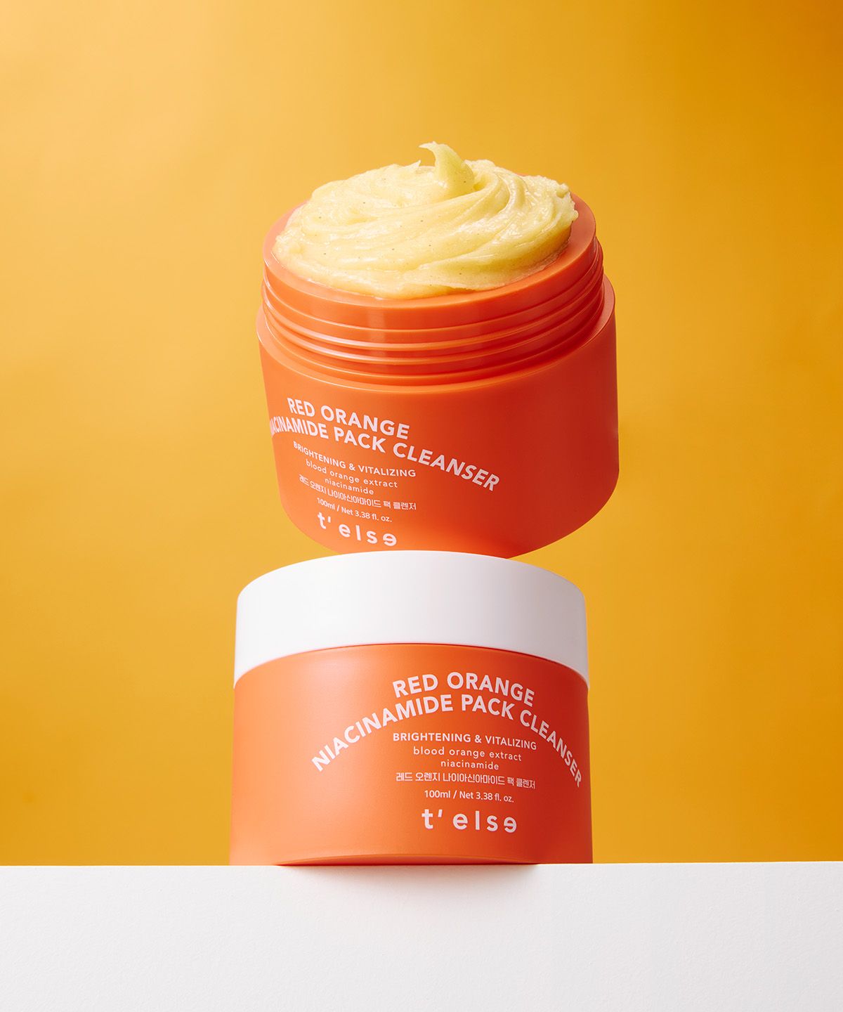 티엘스(TELSE) 레드 오렌지 나이아신아마이드 팩 클렌저 100ML X 2개