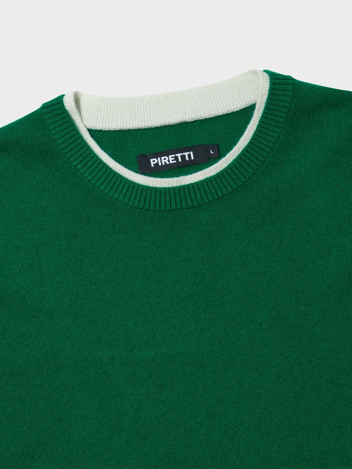 피레티(PIRETTI) 사보나 캐시미어 크루넥 M_Green