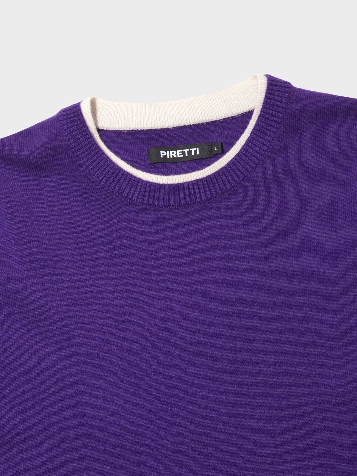 피레티(PIRETTI) 사보나 캐시미어 크루넥 M_Purple