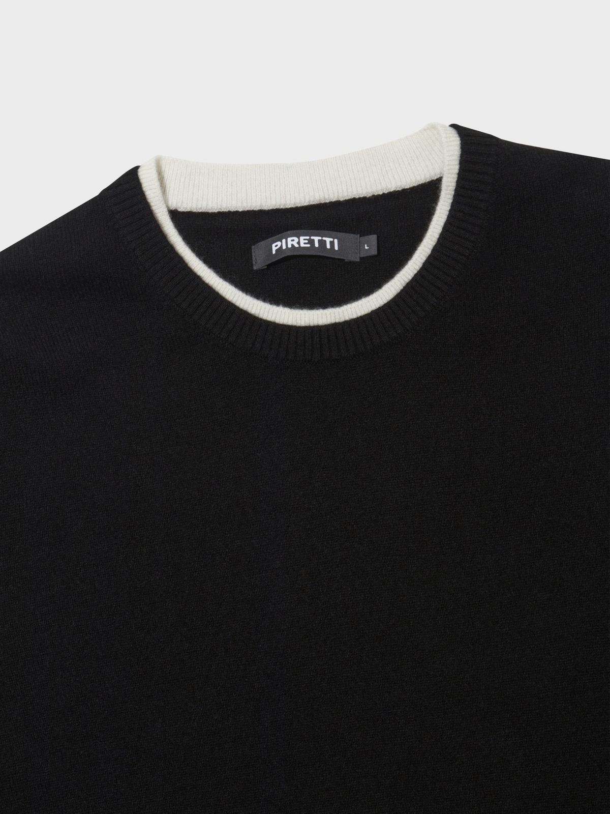 피레티(PIRETTI) 사보나 캐시미어 크루넥 M_Black