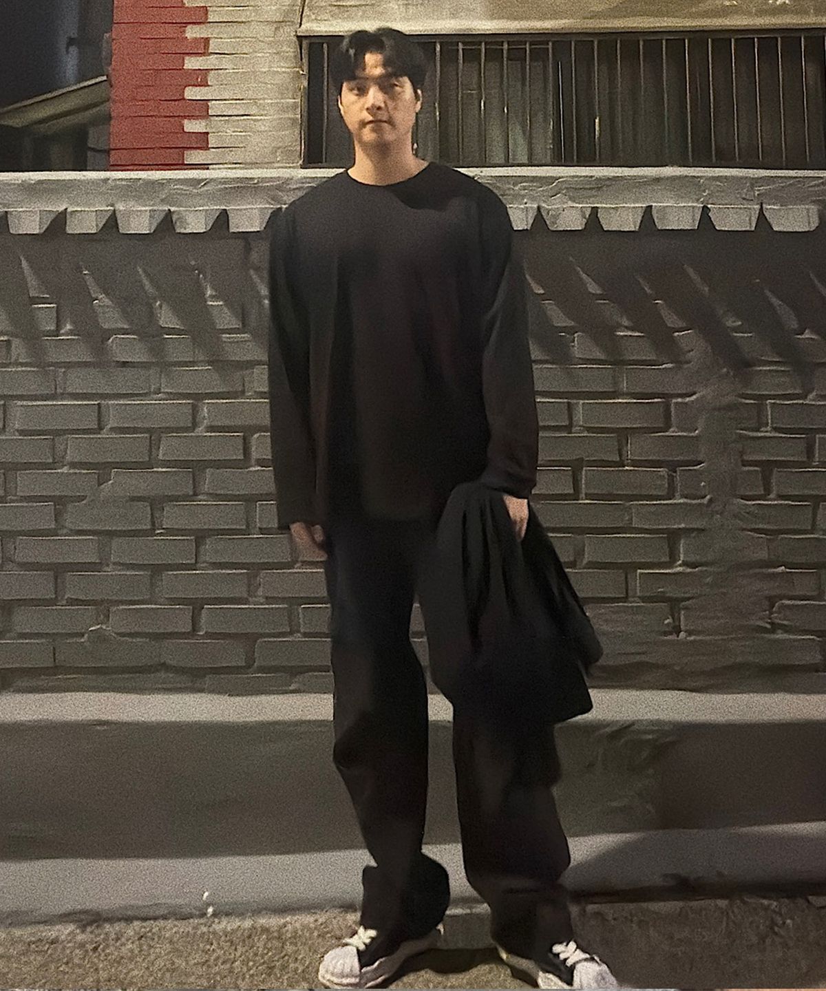 마인드브릿지(MINDBRIDGE) [2PACK]고밀도 순면  데일리 긴팔 티셔츠_2팩 - 2color