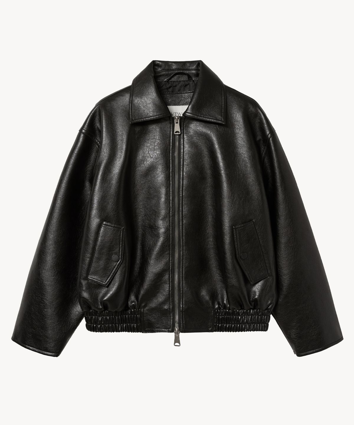 브이투(VTWO) 8272 워시드 레더 싱글 자켓 (BLACK)