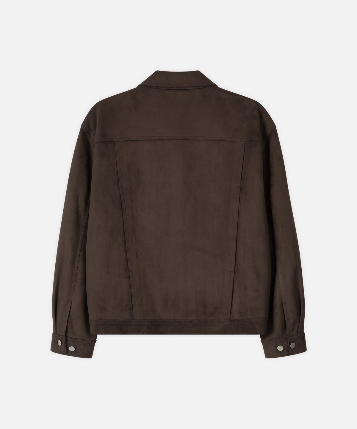 드로우핏(DRAW FIT) 레이어 미니멀 스웨이드 자켓 [BROWN]