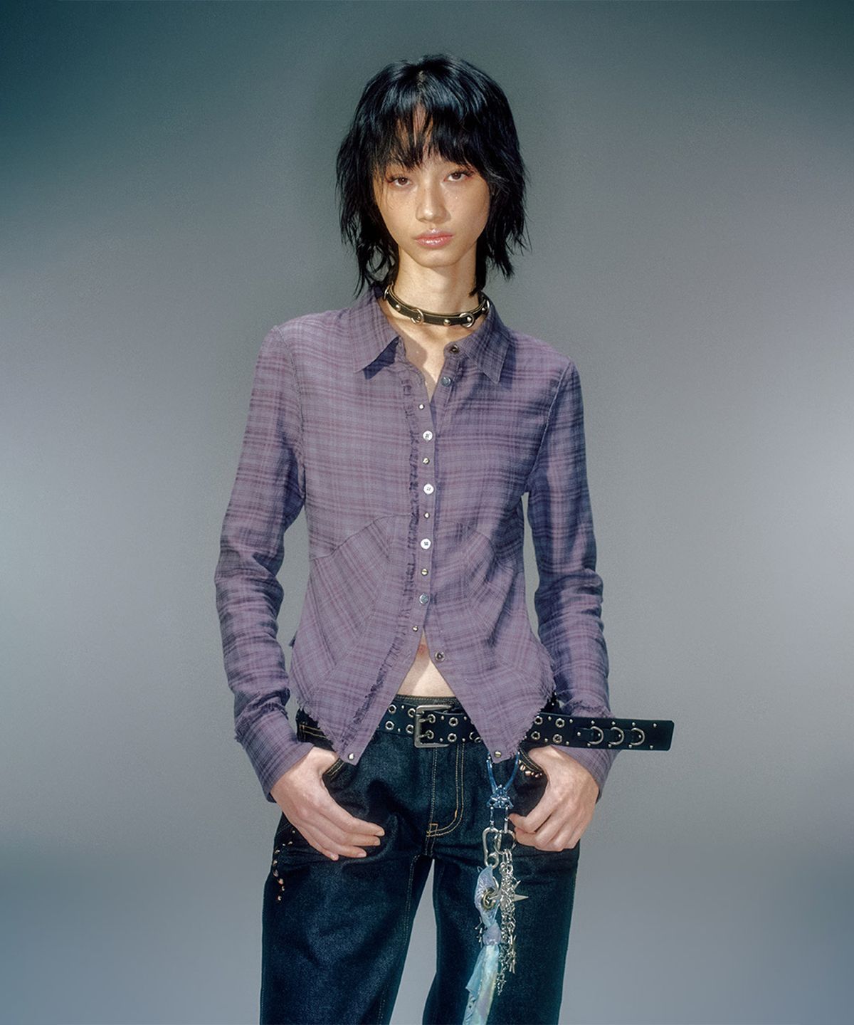 베이컨트 아카이브(VACANT ARCHIVE) HADI FITTED CHECK SHIRT (2COLOR)