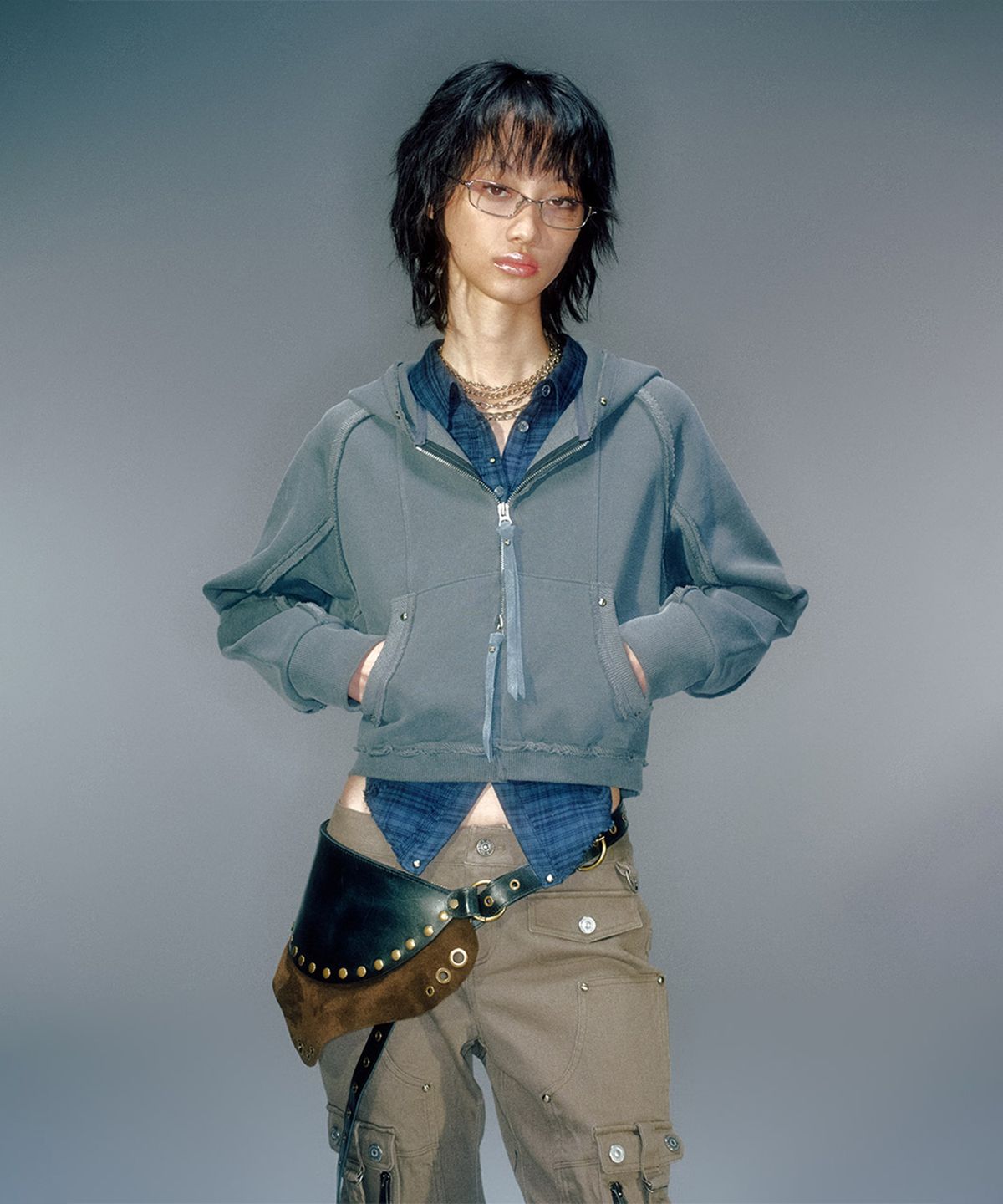 베이컨트 아카이브(VACANT ARCHIVE) DIAS INSIDE-OUT HOOD ZIP-UP (3COLOR)
