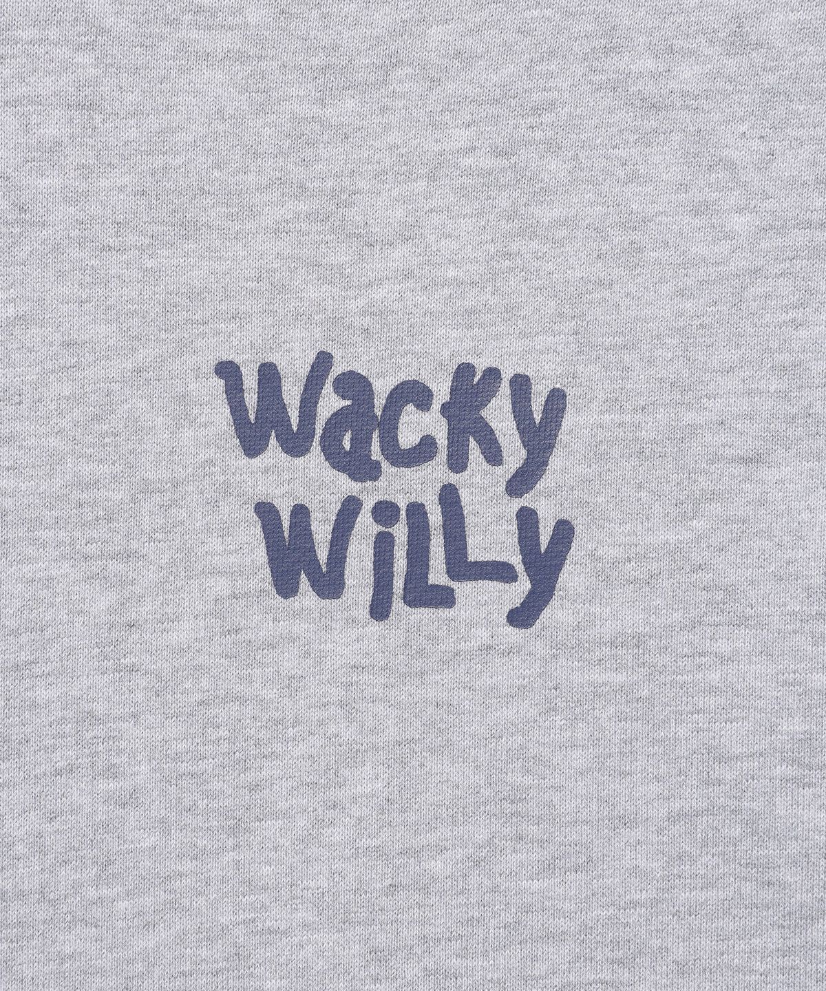 와키윌리(WACKY WILLY) 스케치 그래픽 후드 스웻 그레이