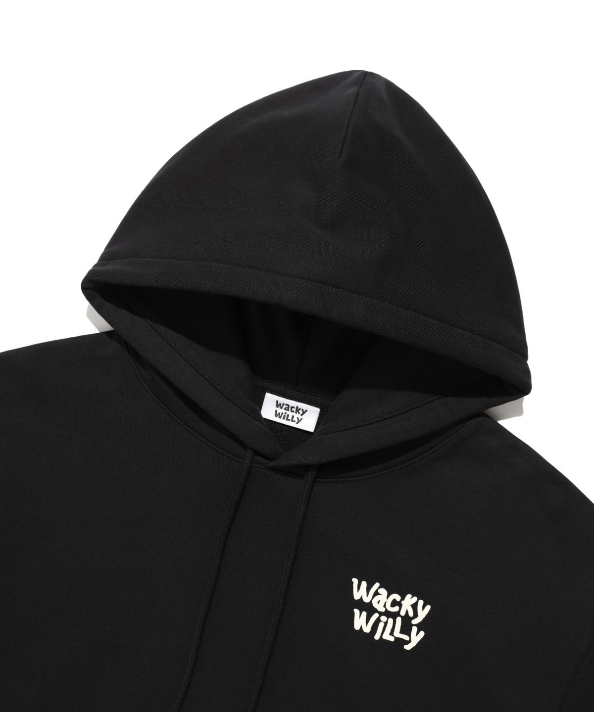 와키윌리(WACKY WILLY) 스케치 그래픽 후드 스웻 블랙