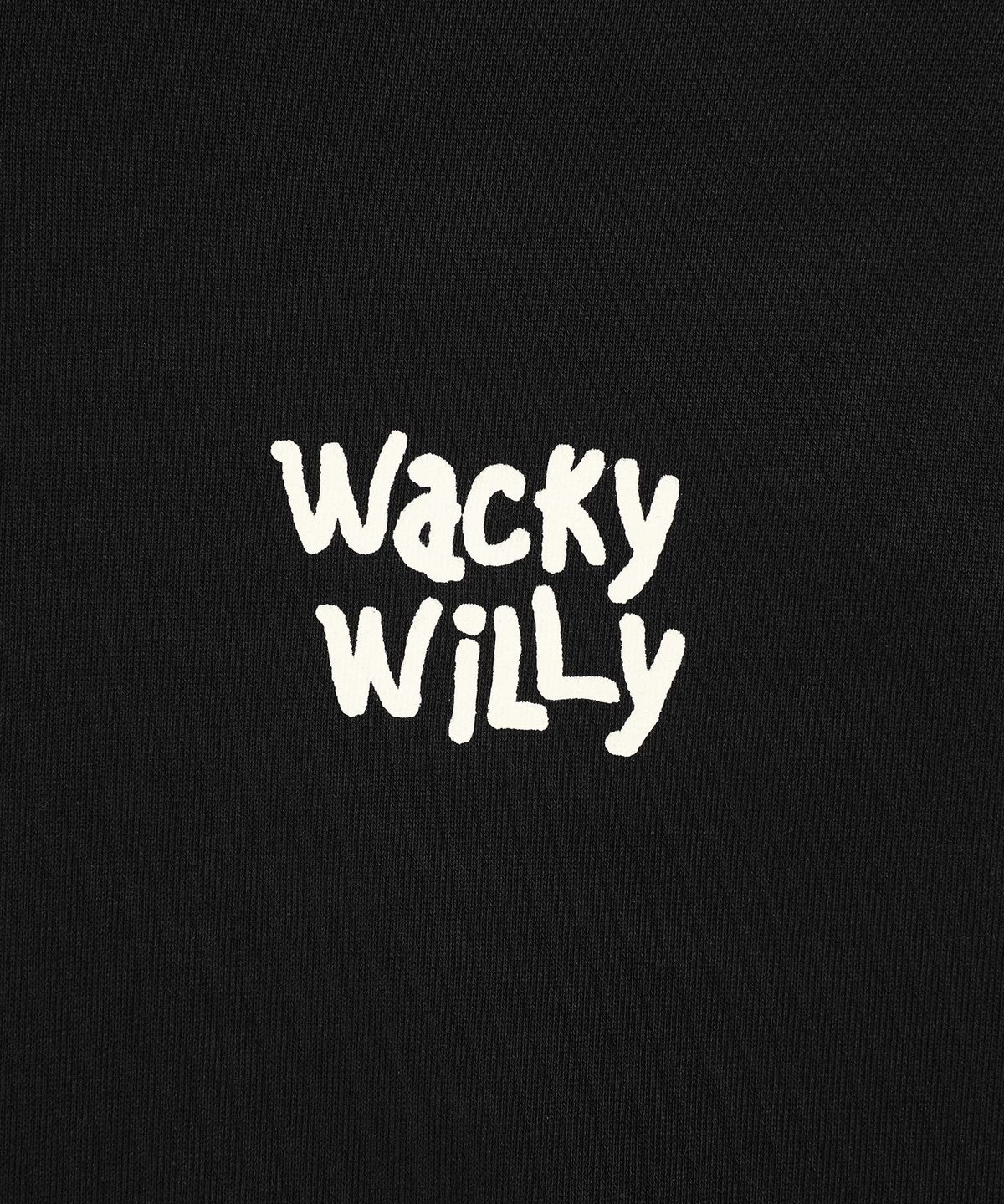 와키윌리(WACKY WILLY) 스케치 그래픽 후드 스웻 블랙