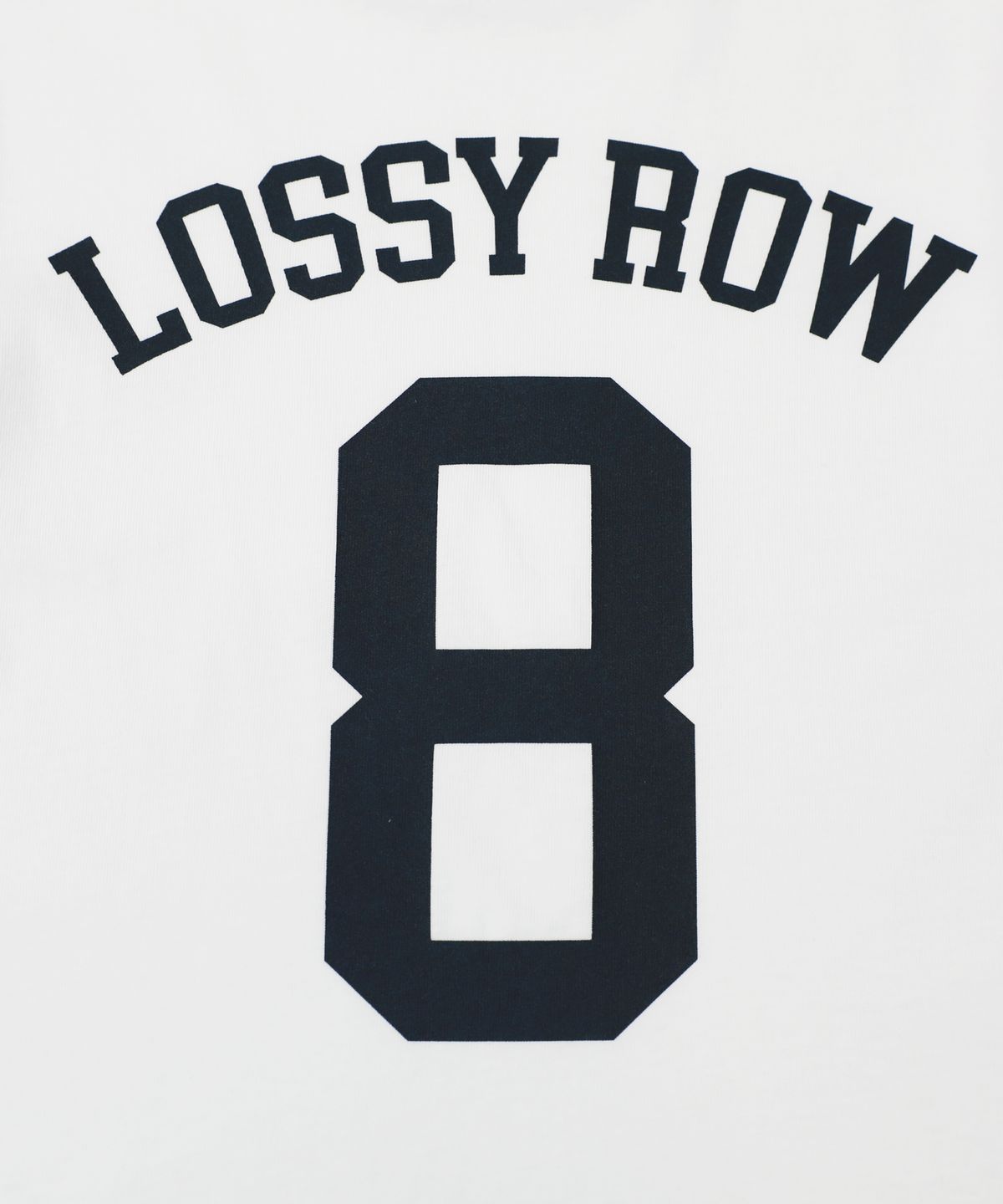 로시로우(LOSSYROW) Number 8 Ringer T-Shirt White