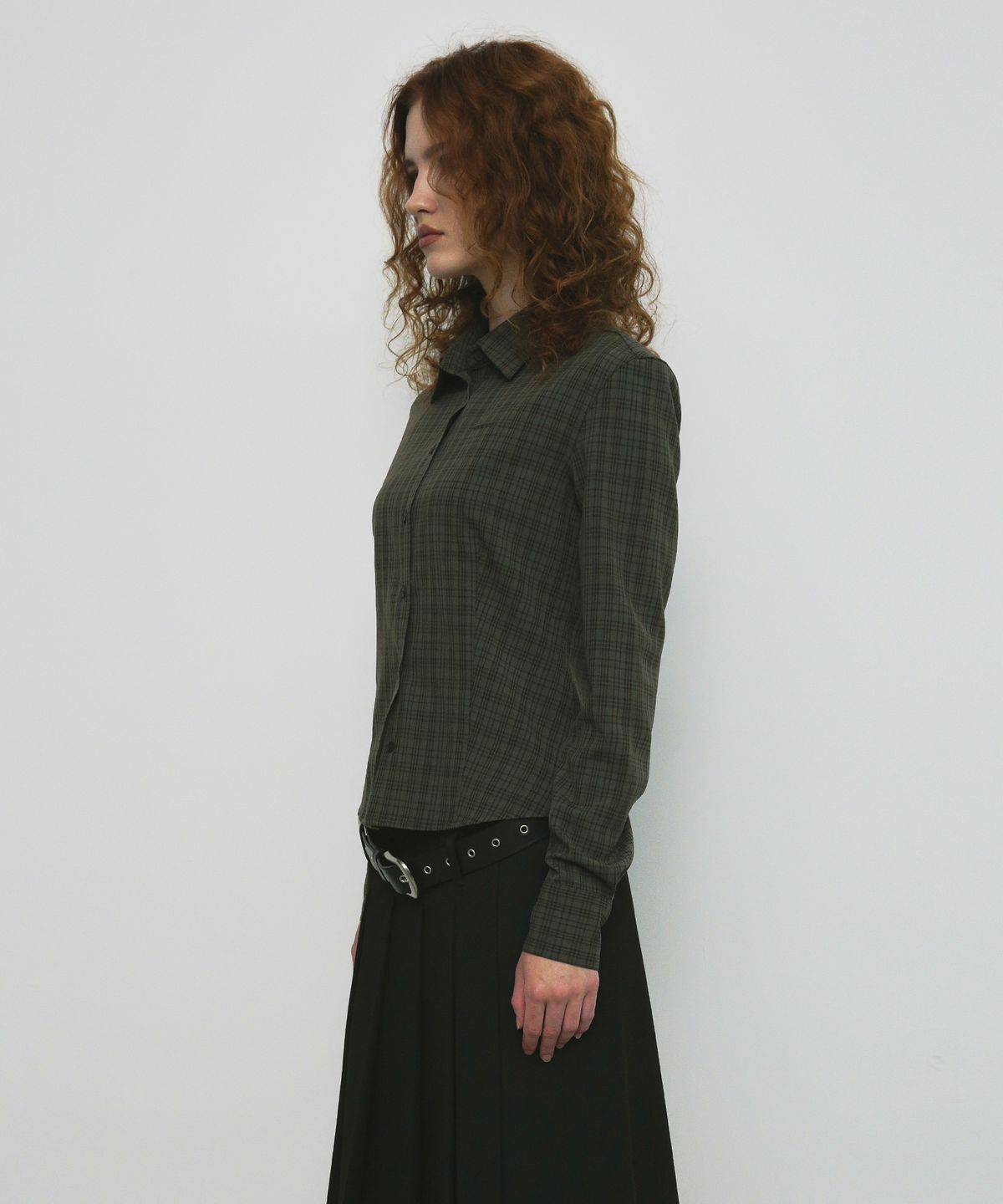 샌드릭(SANDRIC) STANDARD CHECK SHIRT_KHAKI