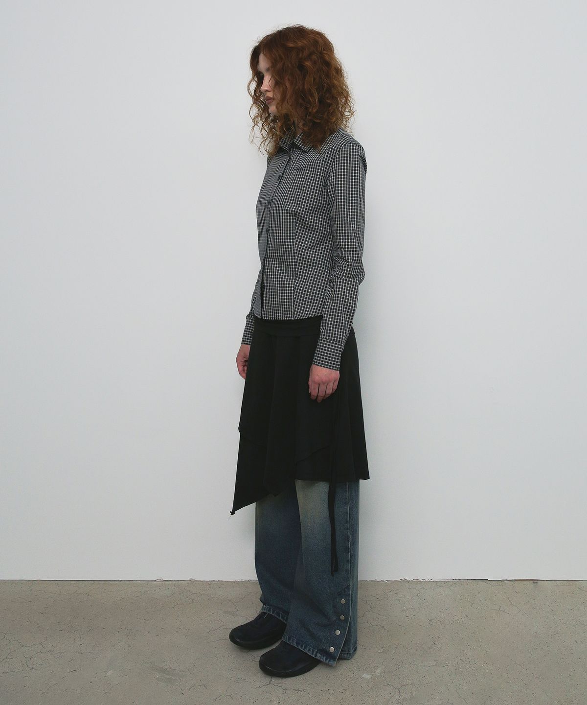 샌드릭(SANDRIC) STANDARD CHECK SHIRT_NAVY