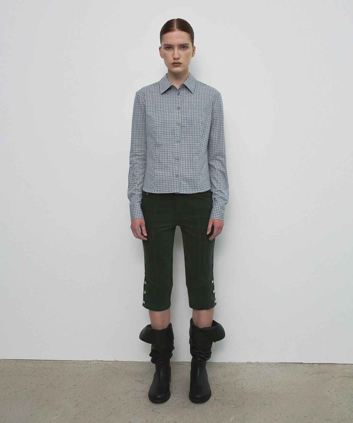 샌드릭(SANDRIC) STANDARD CHECK SHIRT_SKY BLUE