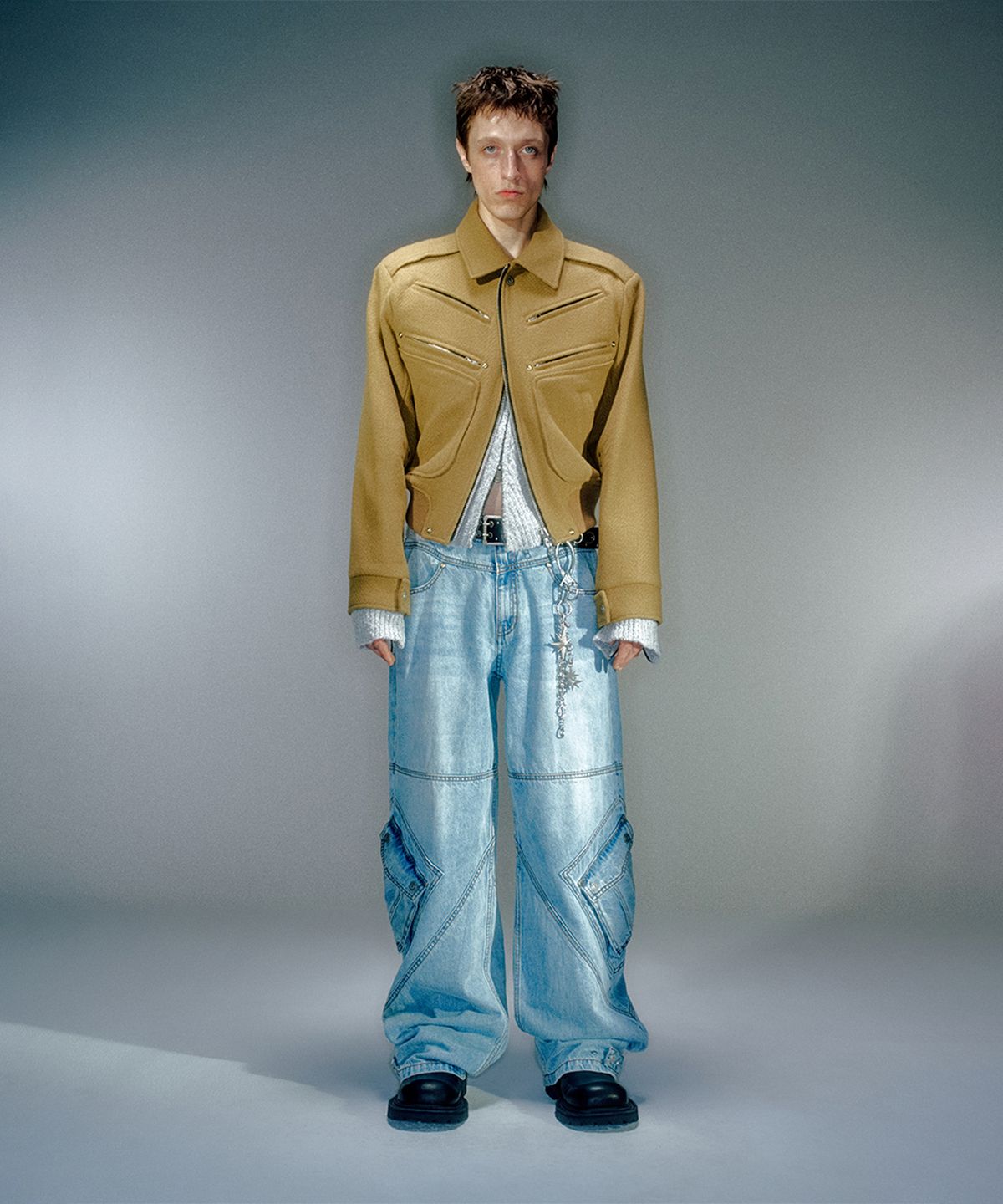 베이컨트 아카이브(VACANT ARCHIVE) DERECK WOOL BLOUSON JACKET (2COLOR)