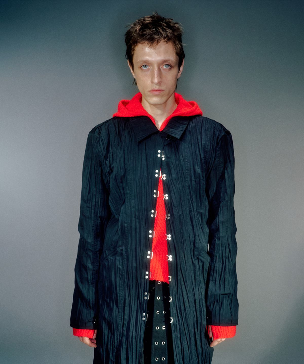 베이컨트 아카이브(VACANT ARCHIVE) HADID WRINKLE HOOK COAT (2COLOR)