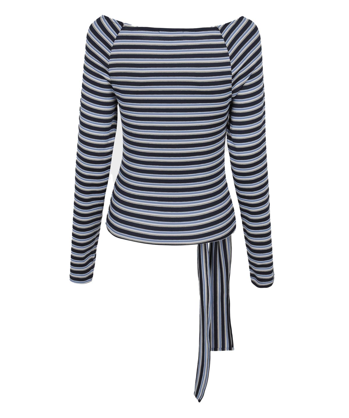 샌드릭(SANDRIC) STRIPE STRAP T-SHIRT_BLUE