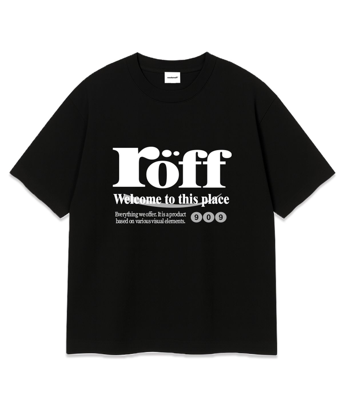 랜덤오프(RANDOMOFF) RÖFF TYPE PLAY OVER FIT T-SHIRT (4color)