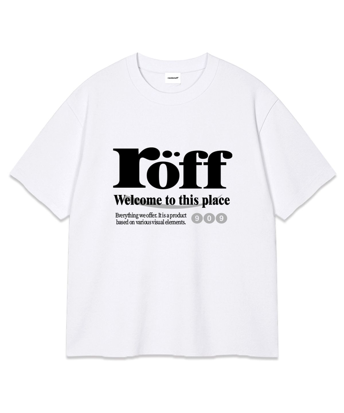 랜덤오프(RANDOMOFF) RÖFF TYPE PLAY OVER FIT T-SHIRT (4color)
