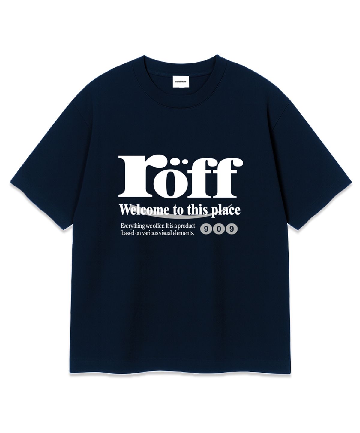 랜덤오프(RANDOMOFF) RÖFF TYPE PLAY OVER FIT T-SHIRT (4color)
