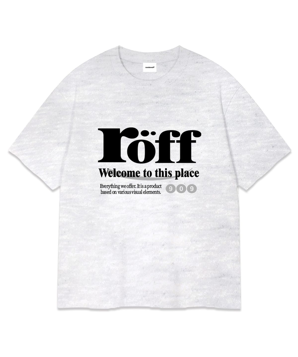 랜덤오프(RANDOMOFF) RÖFF TYPE PLAY OVER FIT T-SHIRT (4color)