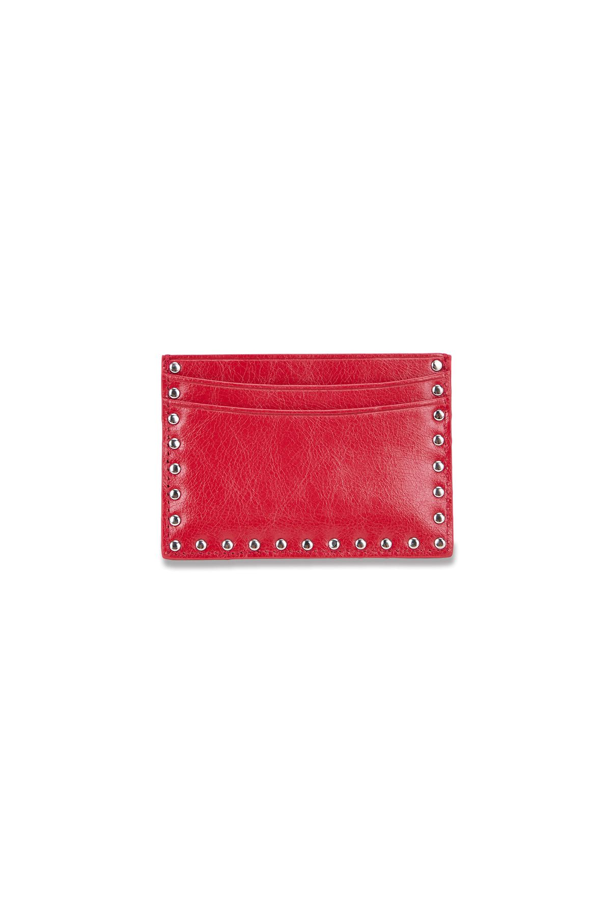 Matin Kim CardWallet　レッドブラウン MUSINSA公式 | MATIN KIM WESTERN STUD CARD WALLET IN RED