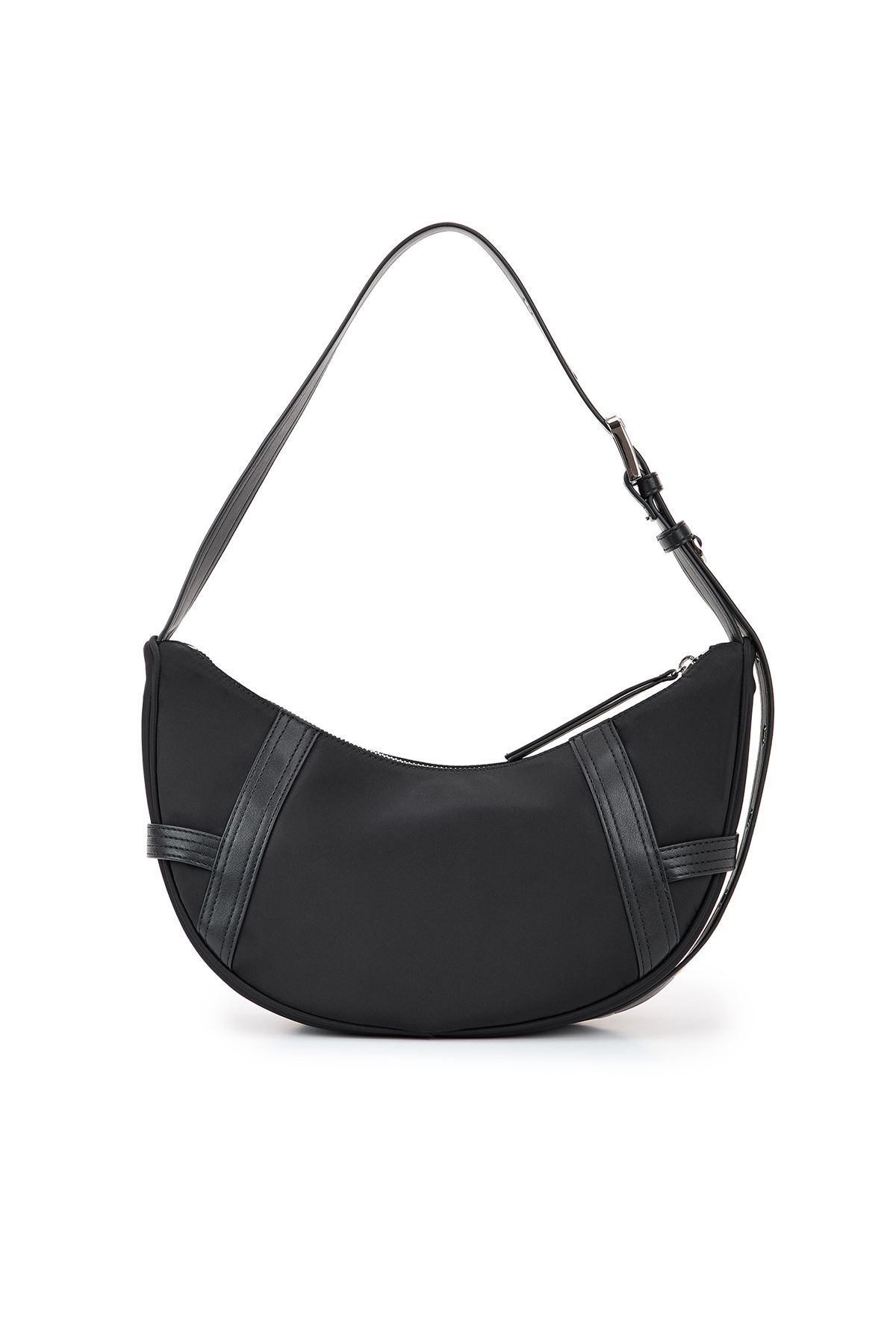 MUSINSA | MATIN KIM FABRIC ARC HOBO BAG IN BLACK