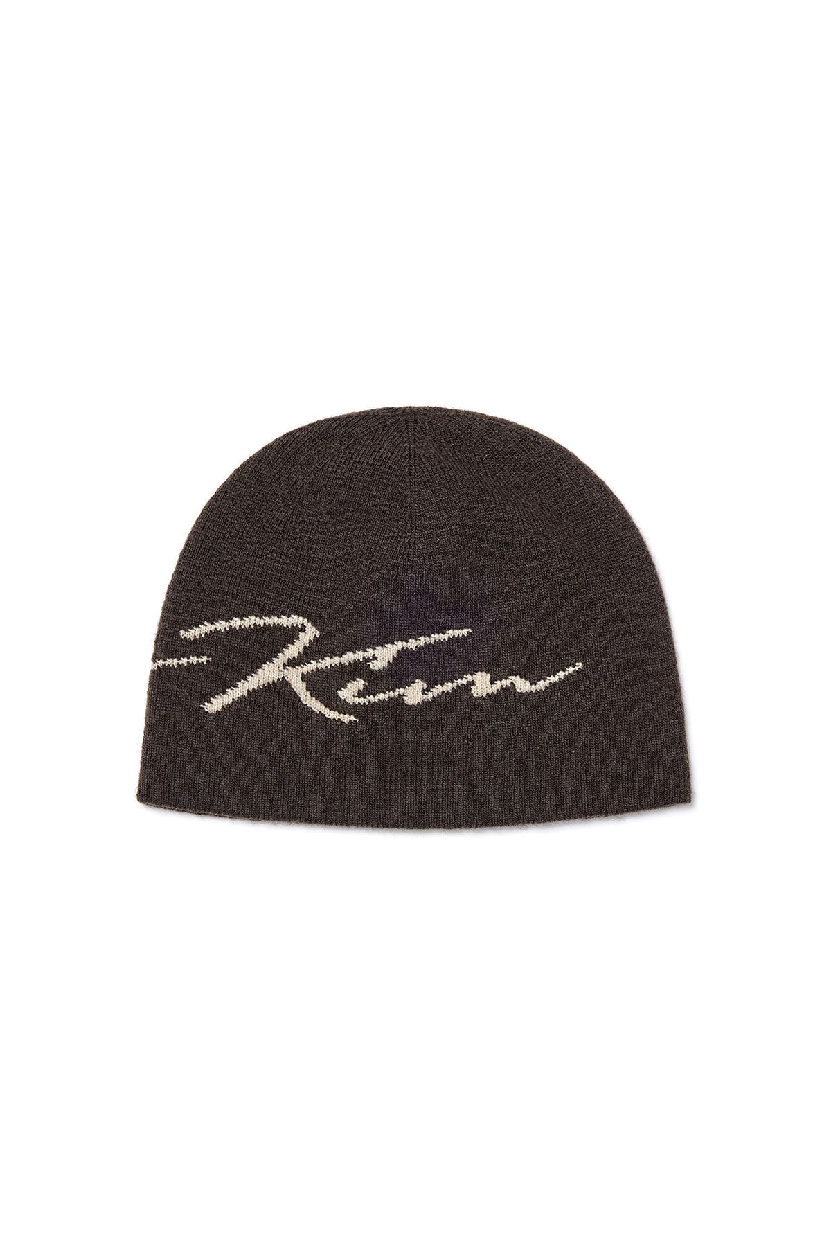帽子 MATIN LOGO SCRIPT BEANIE IN BROWN MUSINSA公式 | MATIN KIM MATIN LOGO SCRIPT BEANIE IN BROWN