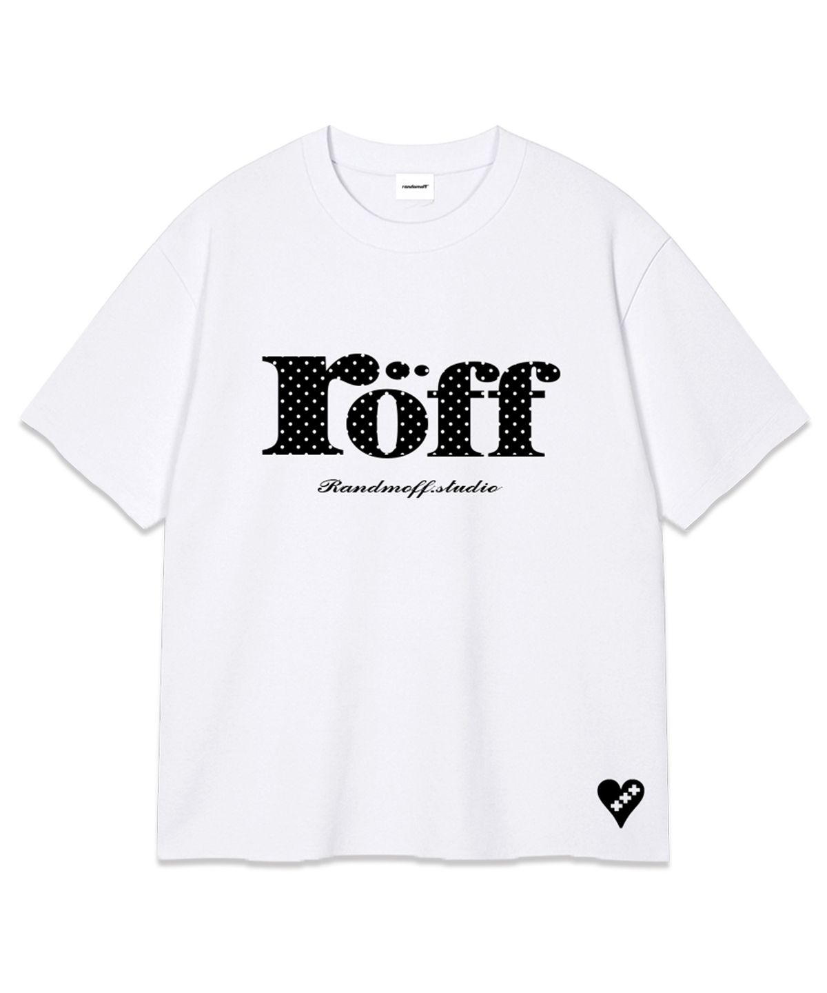 랜덤오프(RANDOMOFF) RÖFF TYPE PLAY DOT OVER FIT T-SHIRT (4color)