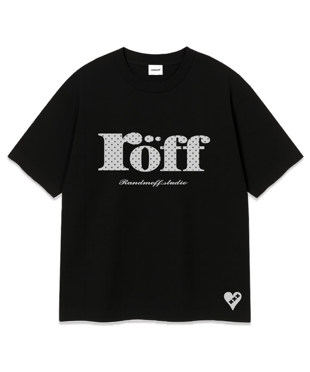 랜덤오프(RANDOMOFF) RÖFF TYPE PLAY DOT OVER FIT T-SHIRT (4color)