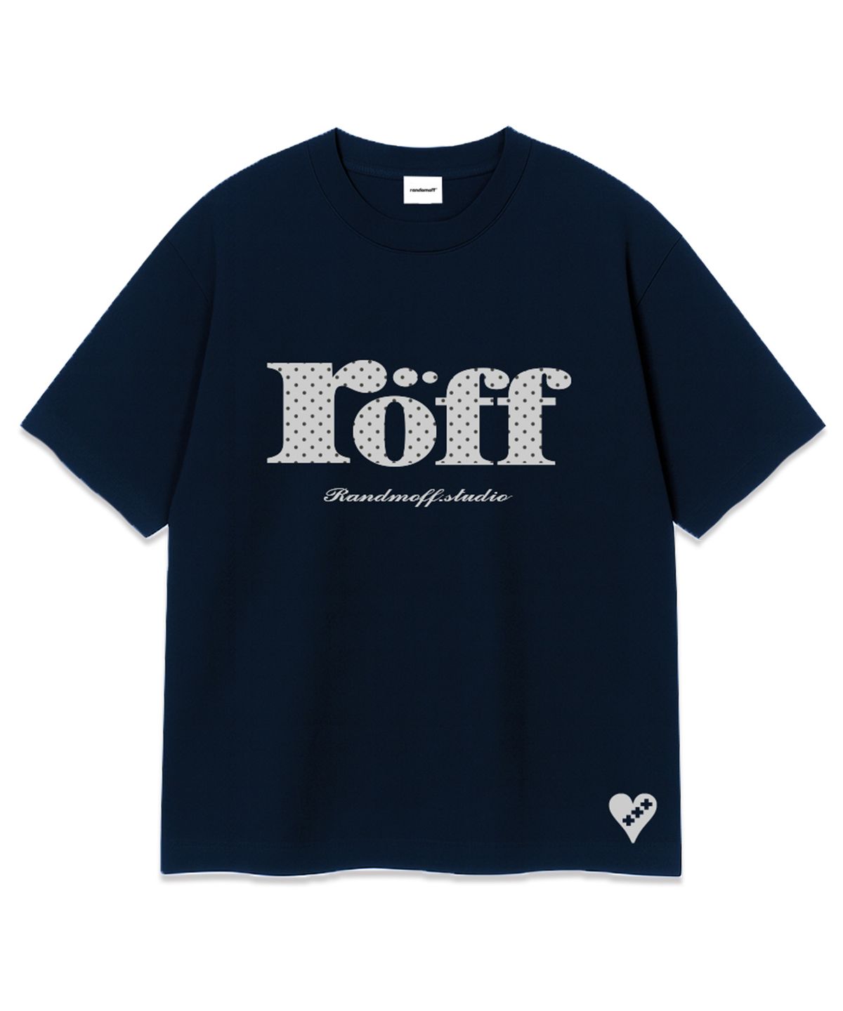 랜덤오프(RANDOMOFF) RÖFF TYPE PLAY DOT OVER FIT T-SHIRT (4color)