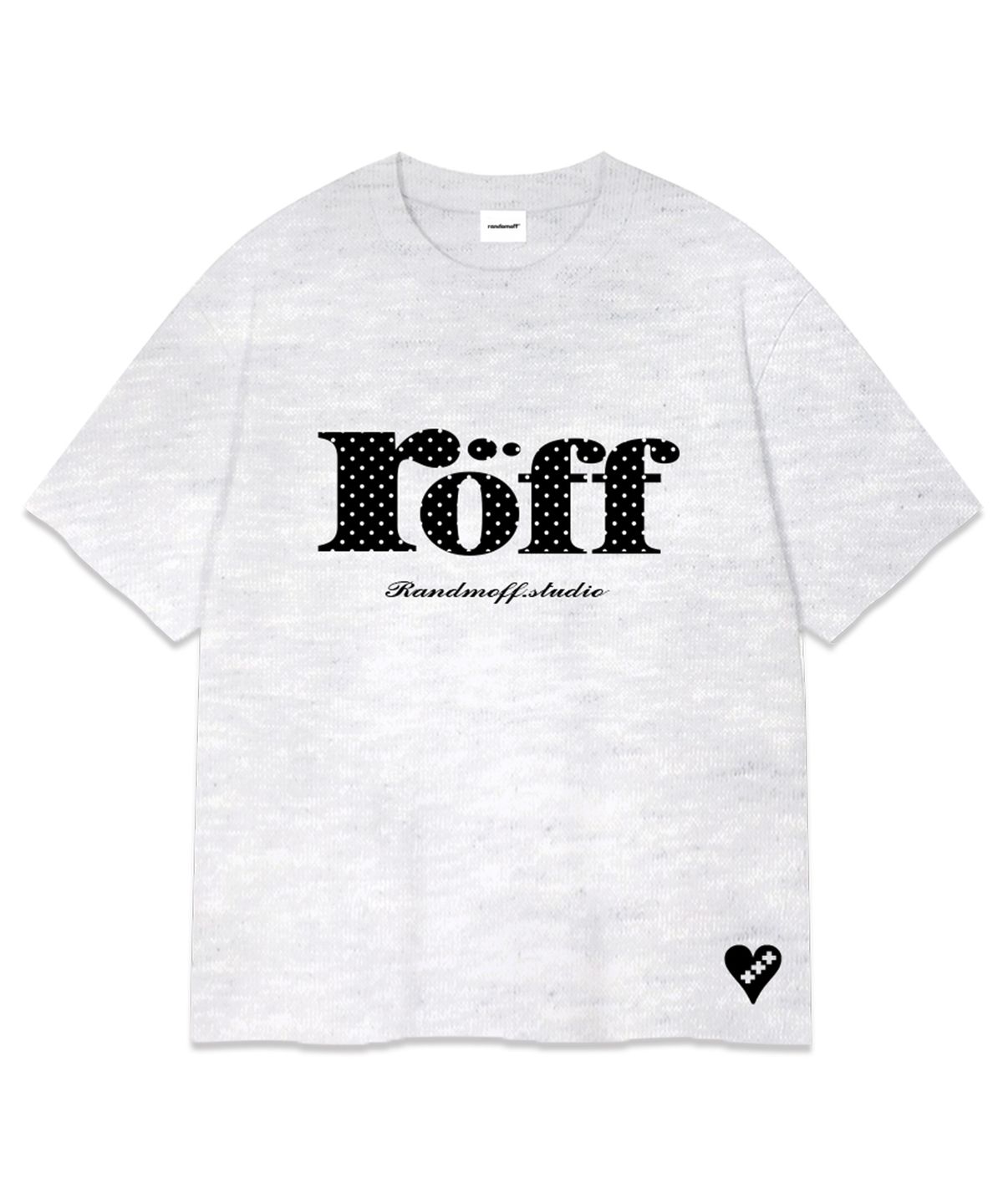 랜덤오프(RANDOMOFF) RÖFF TYPE PLAY DOT OVER FIT T-SHIRT (4color)