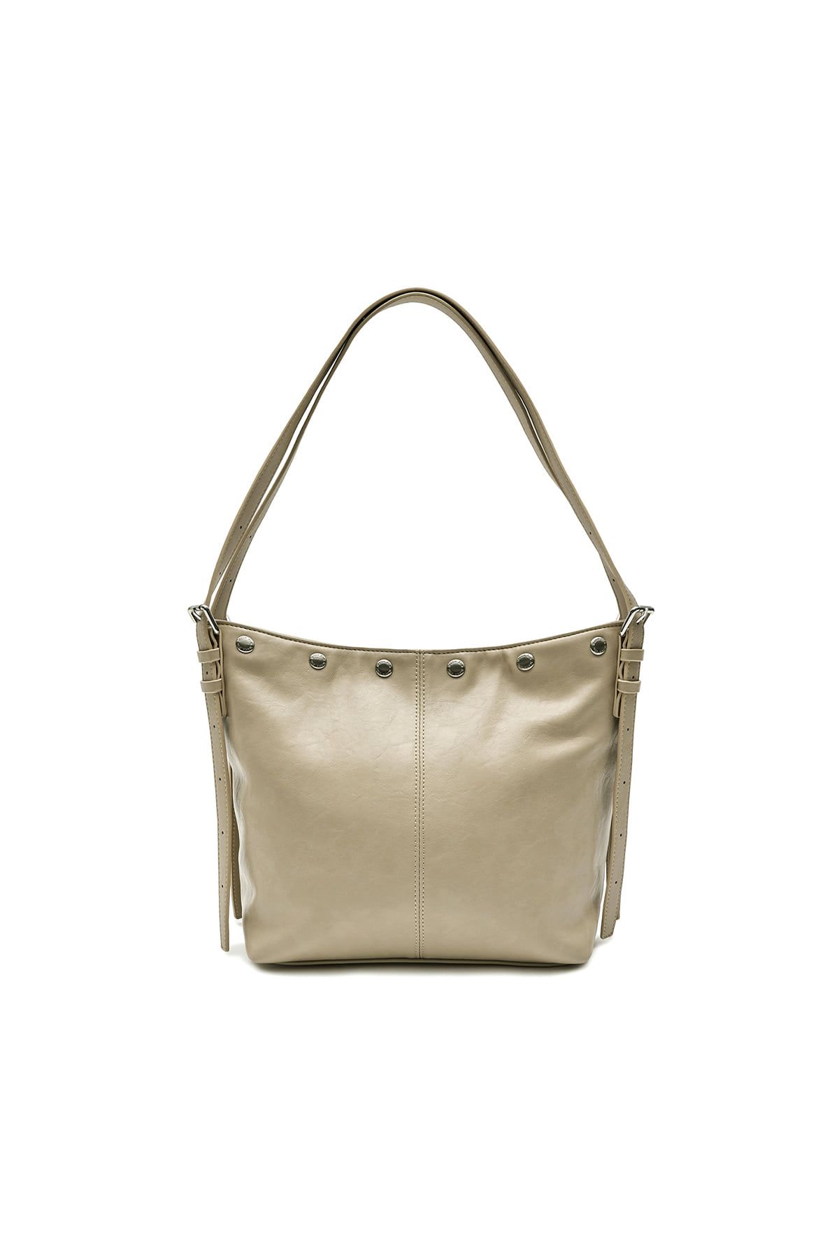 MUSINSA | MATIN KIM MATIN STUD POINT SMALL SHOULDER BAG IN BEIGE