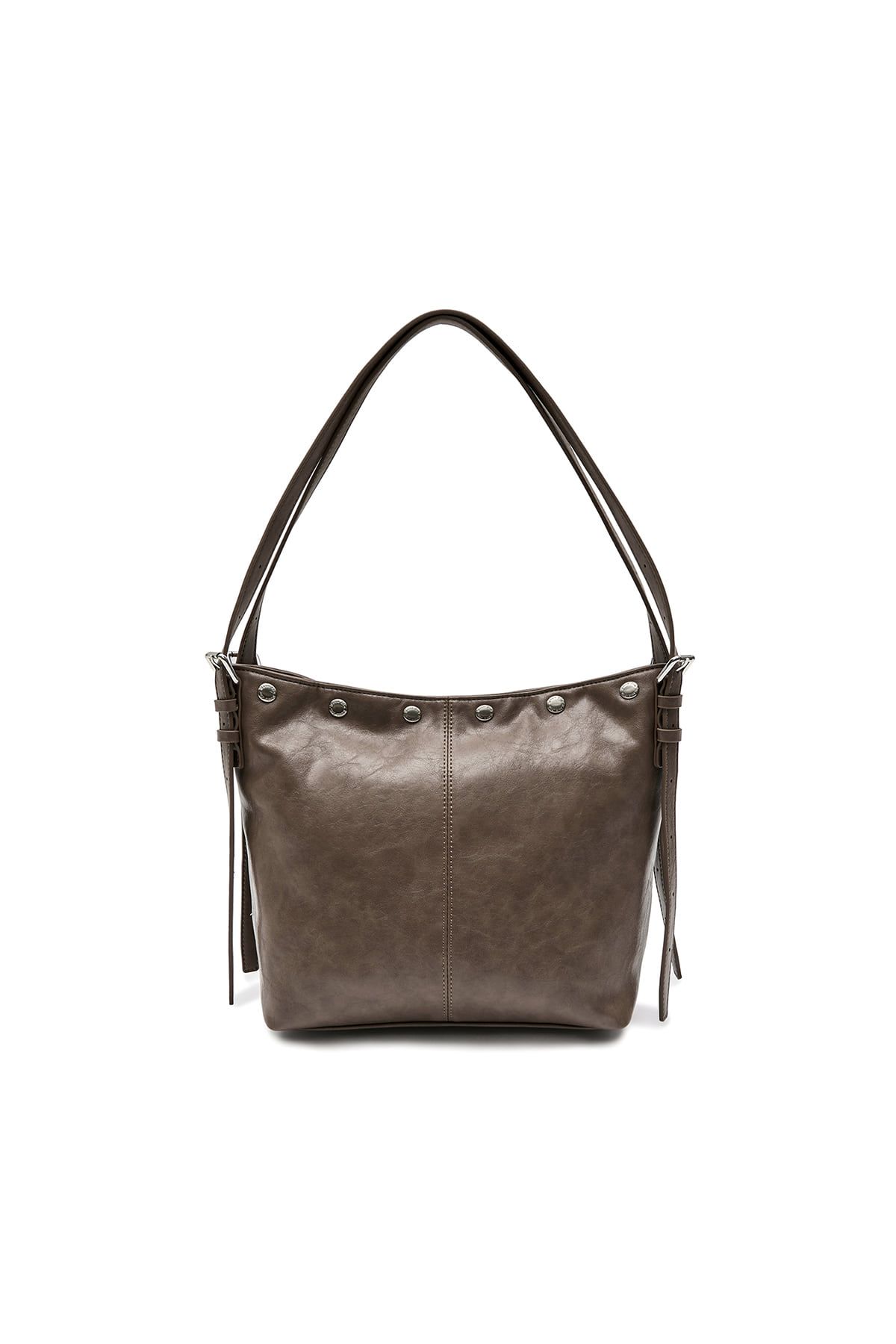 MUSINSA | MATIN KIM MATIN STUD POINT SMALL SHOULDER BAG IN COCOA