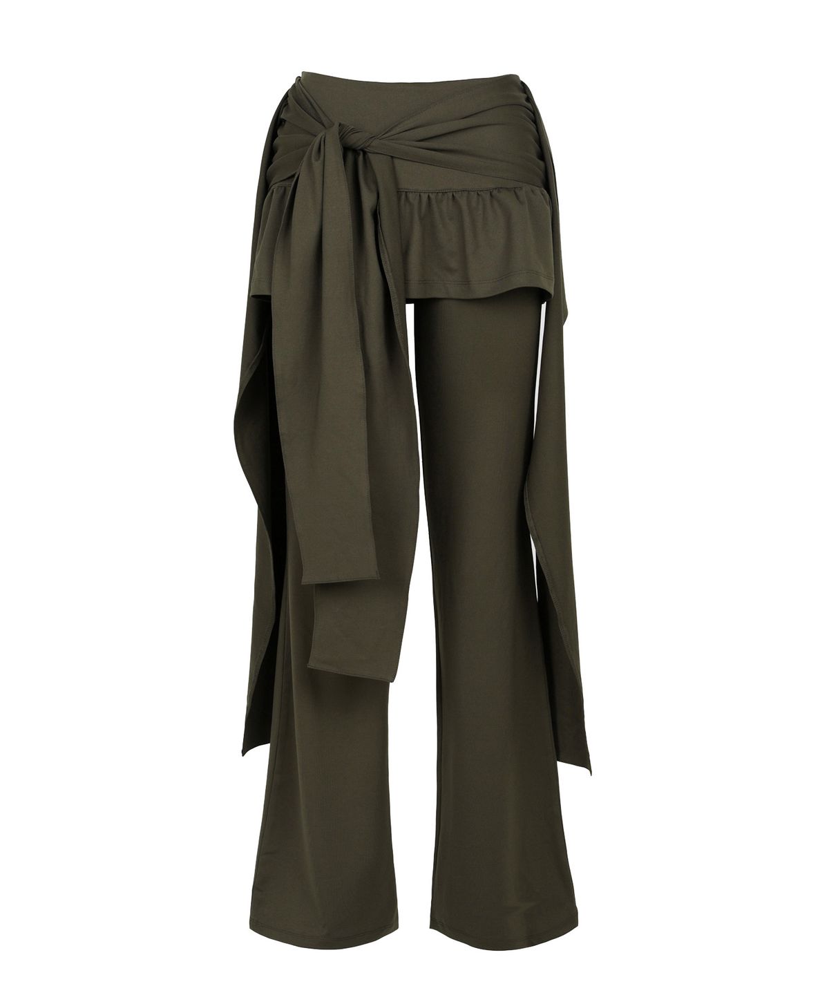 샌드릭(SANDRIC) STRAP SKIRT PANTS_KHAKI