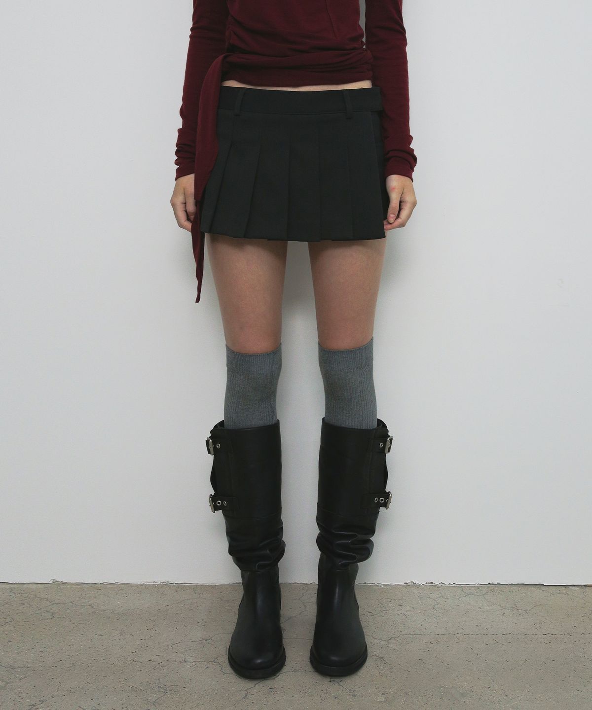 샌드릭(SANDRIC) KNEE HIGH SOCKS_GREY