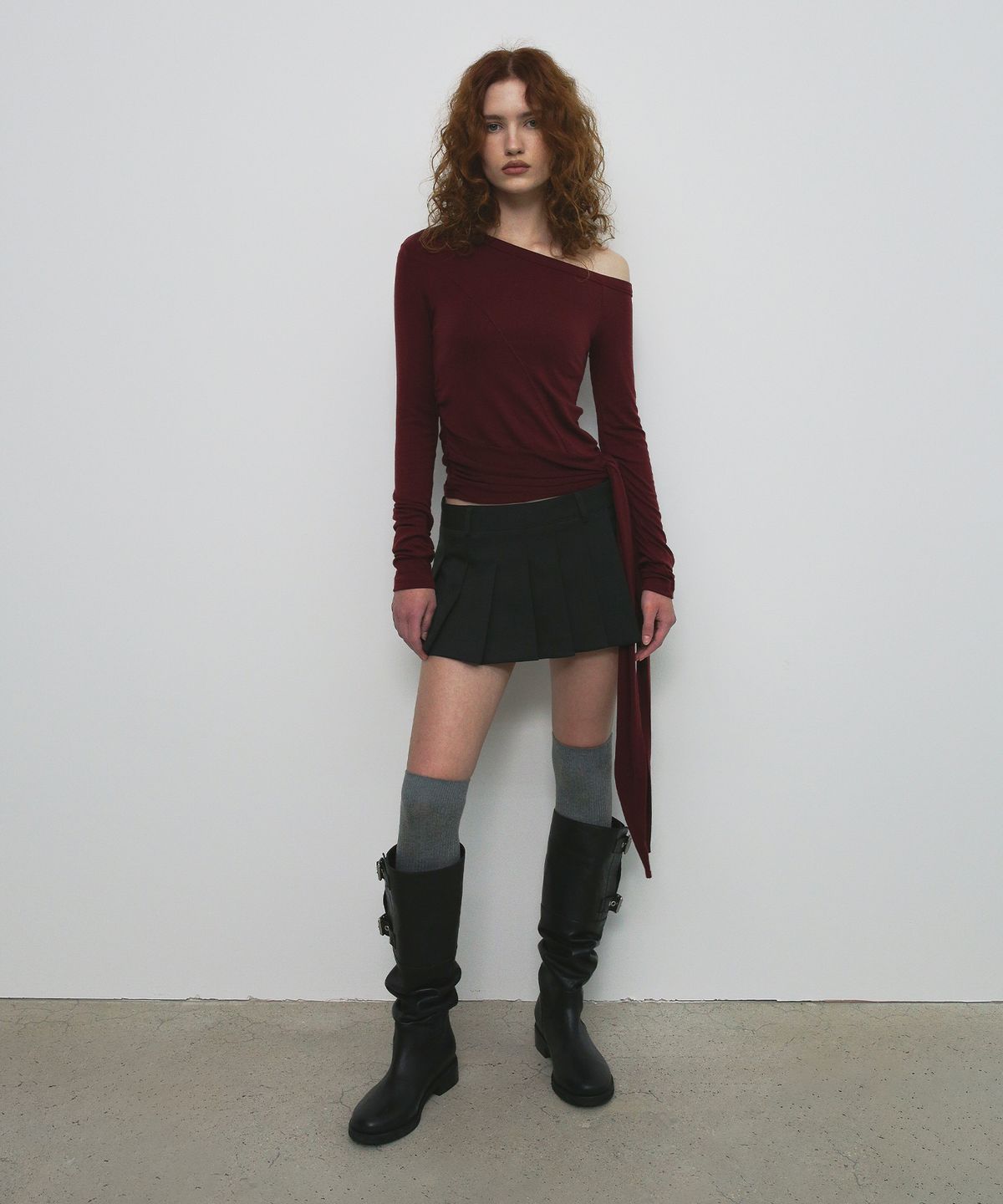 샌드릭(SANDRIC) KNEE HIGH SOCKS_GREY