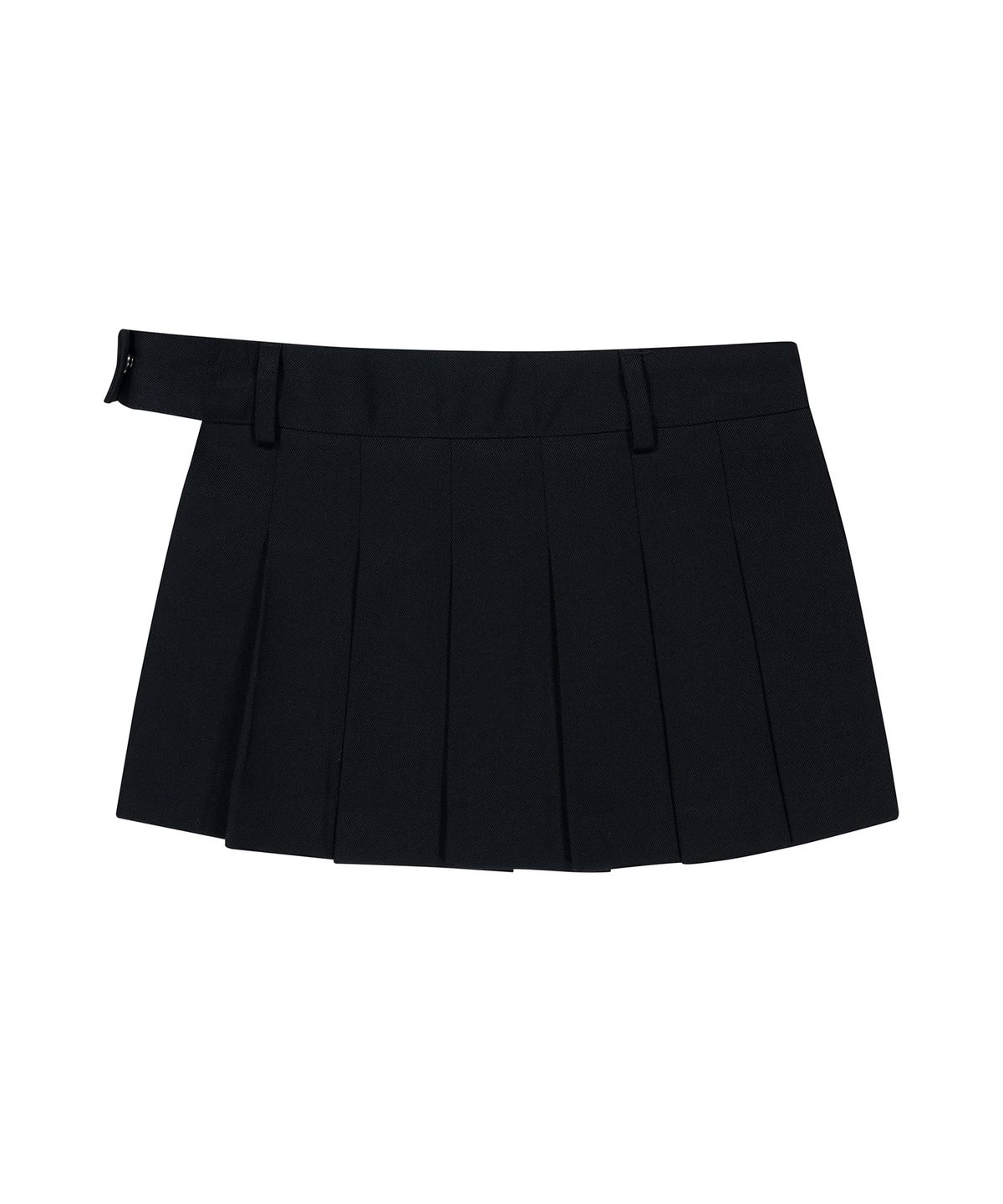 샌드릭(SANDRIC) LAYERED PLEATS WRAP SKIRT PANTS_BLACK