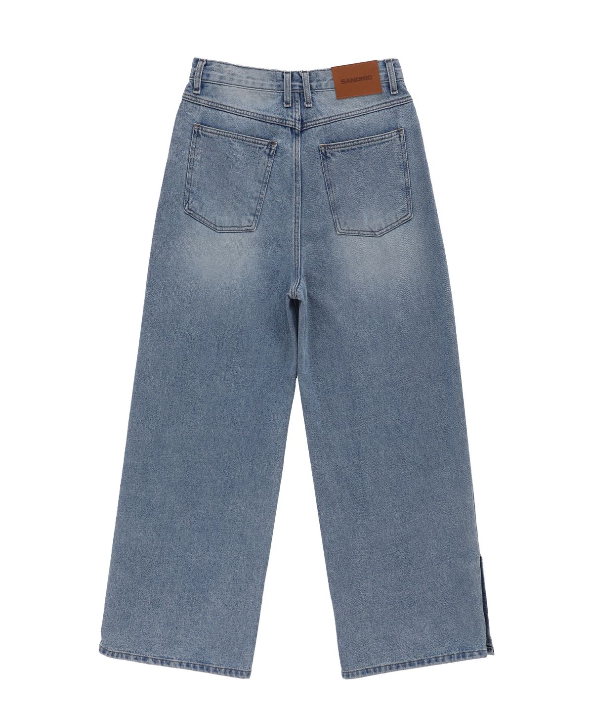 샌드릭(SANDRIC) STRAIGHT SNAP BUTTON DENIM PANTS_LIGHT BLUE