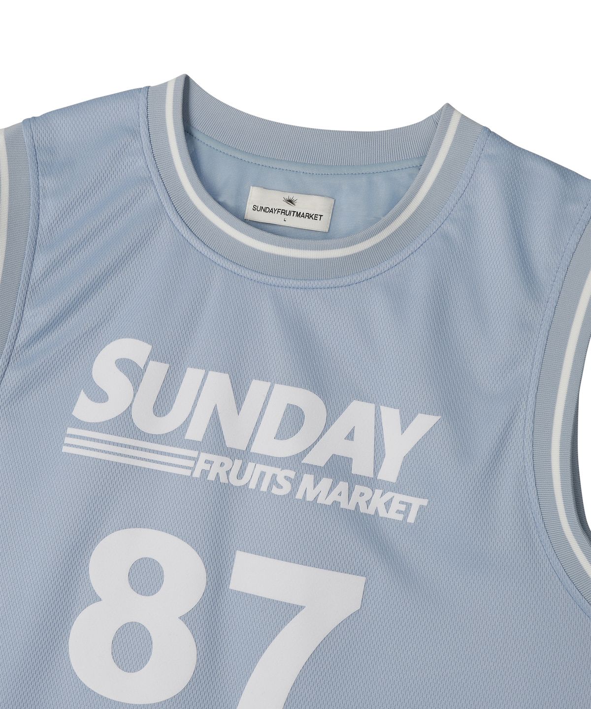 선데이후르츠마켓(SUNDAY FRUIT MARKET) SUNDAY 87 MESH TANK SKYBLUE
