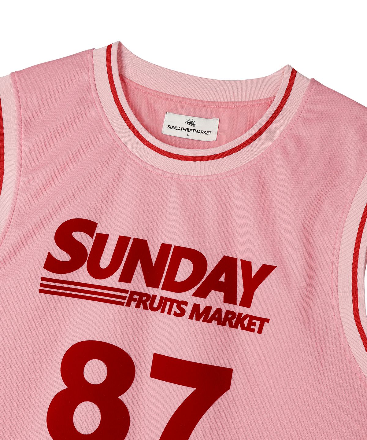 선데이후르츠마켓(SUNDAY FRUIT MARKET) SUNDAY 87 MESH TANK PINK