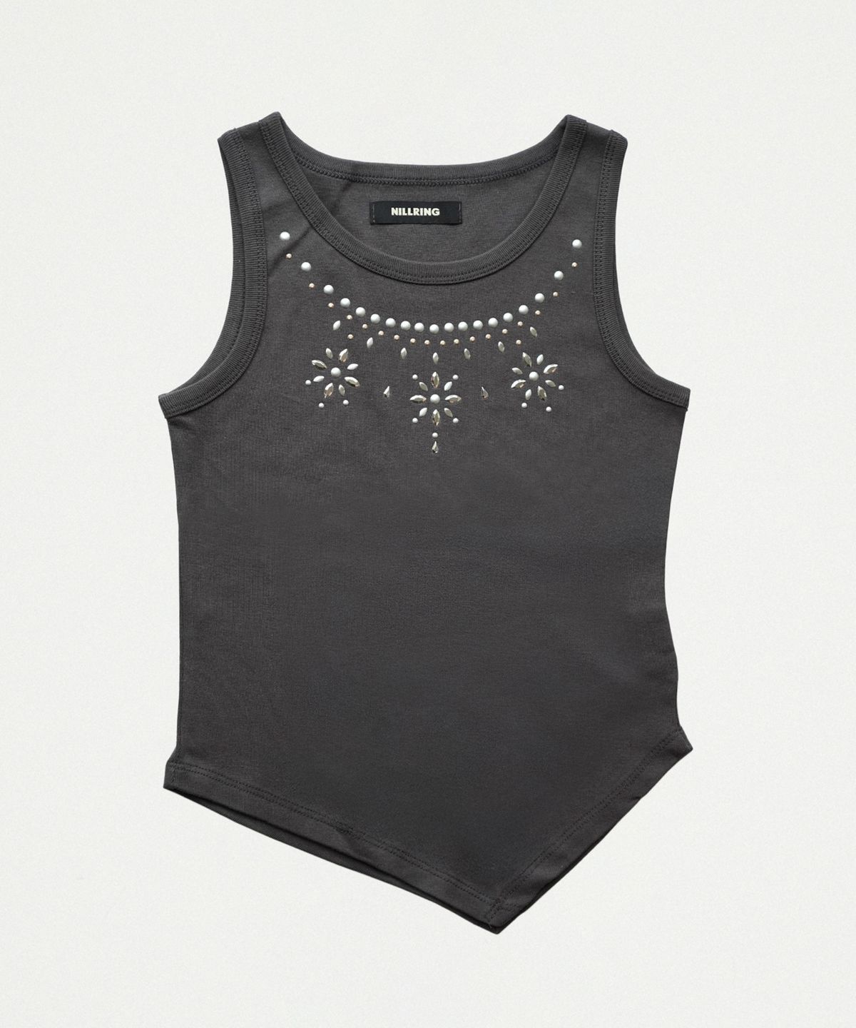 닐링(NILLRING) T22.00 Sleeveless Stud point T-shirt _ Charcoal Pattern2