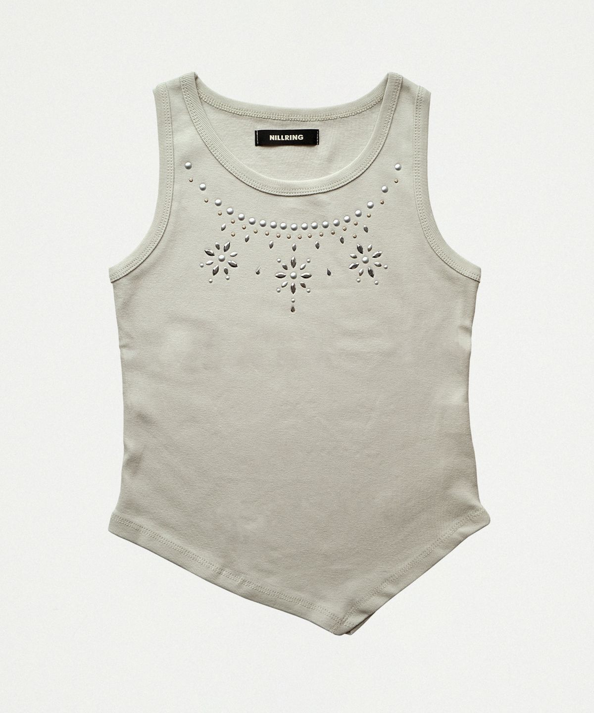 닐링(NILLRING) T22.00 Sleeveless Stud point T-shirt _ Beige Pattern2