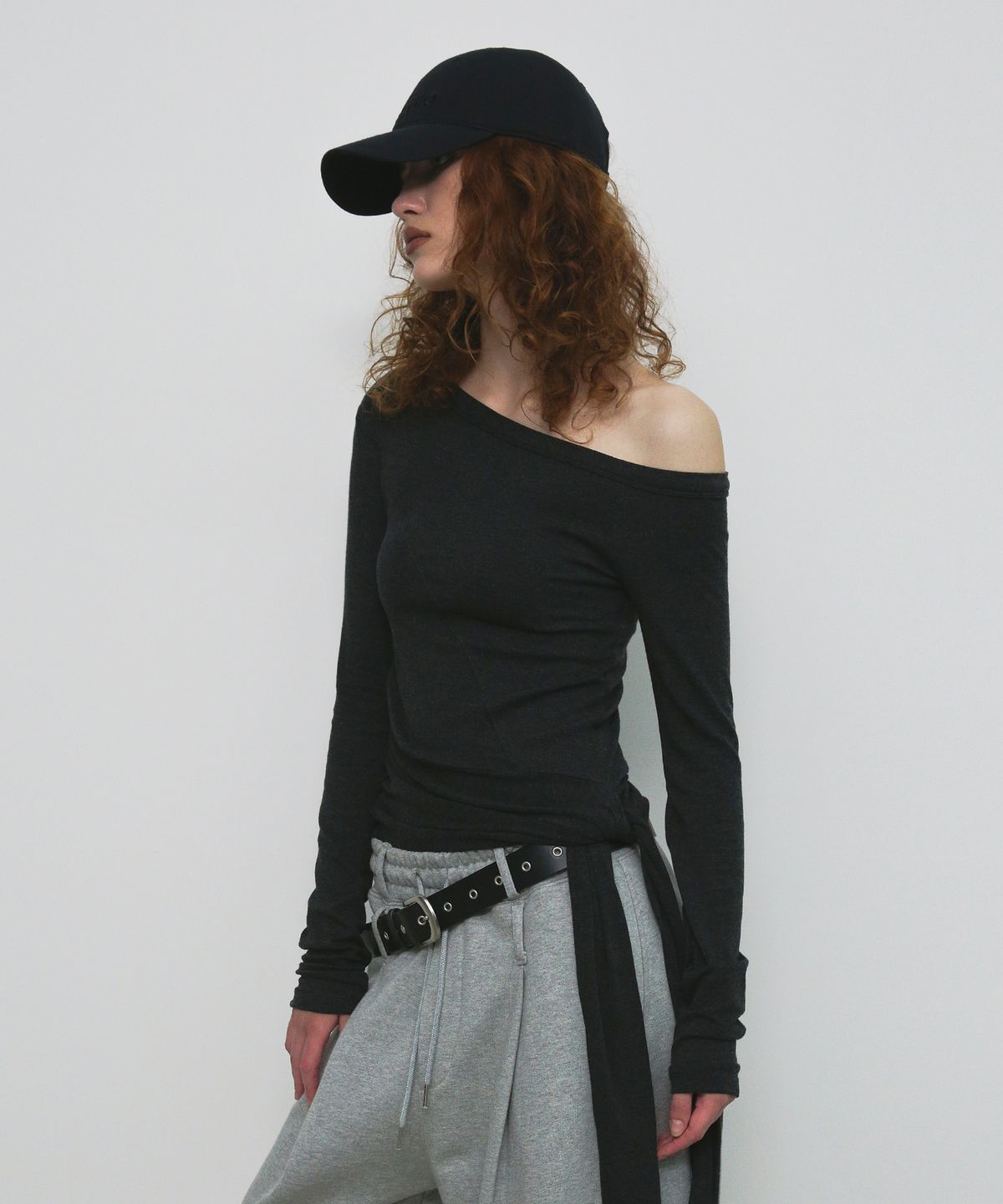 샌드릭(SANDRIC) LOGO WASHED CAP_BLACK