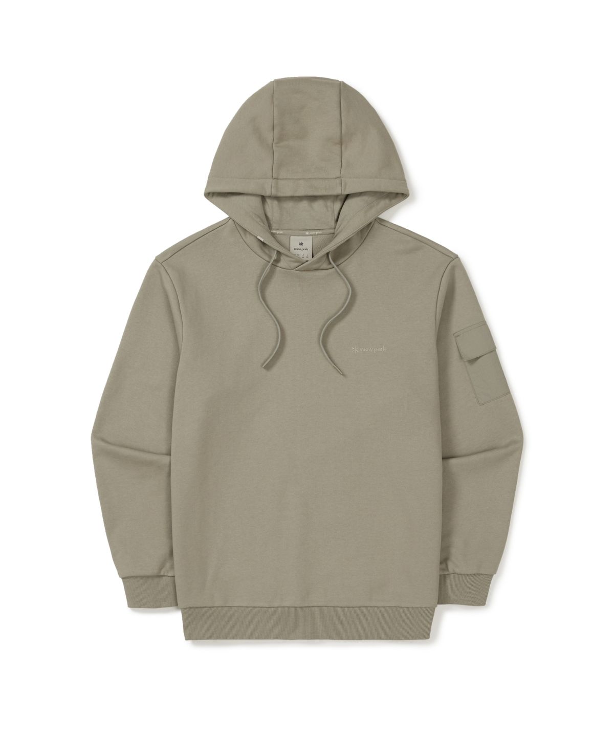 스노우피크 어패럴(SNOWPEAK APPAREL) 랜드 포켓 후드 티셔츠 (S25FMFHD60) Khaki Beige