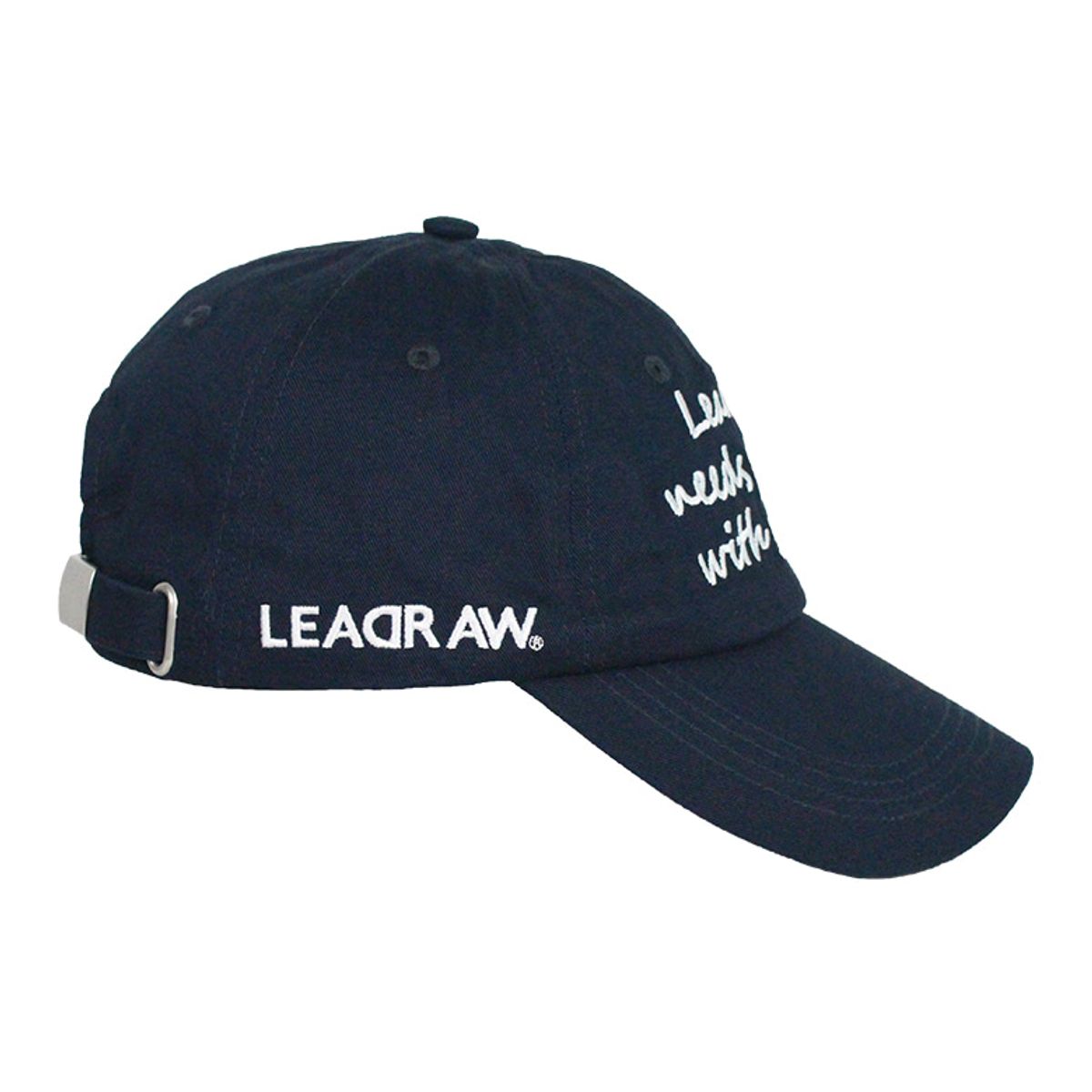 리드로(LEADRAW) Lettering ball cap(growth)_Navy