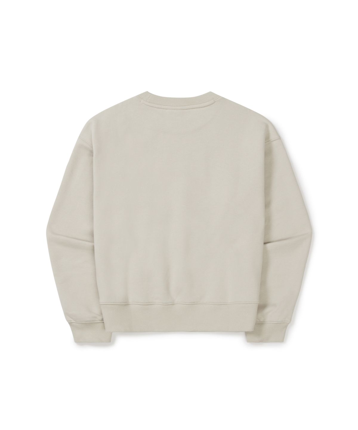 스노우피크 어패럴(SNOWPEAK APPAREL) 약기모 여성 세미크롭 맨투맨 (S25WWFHT69) Light Beige