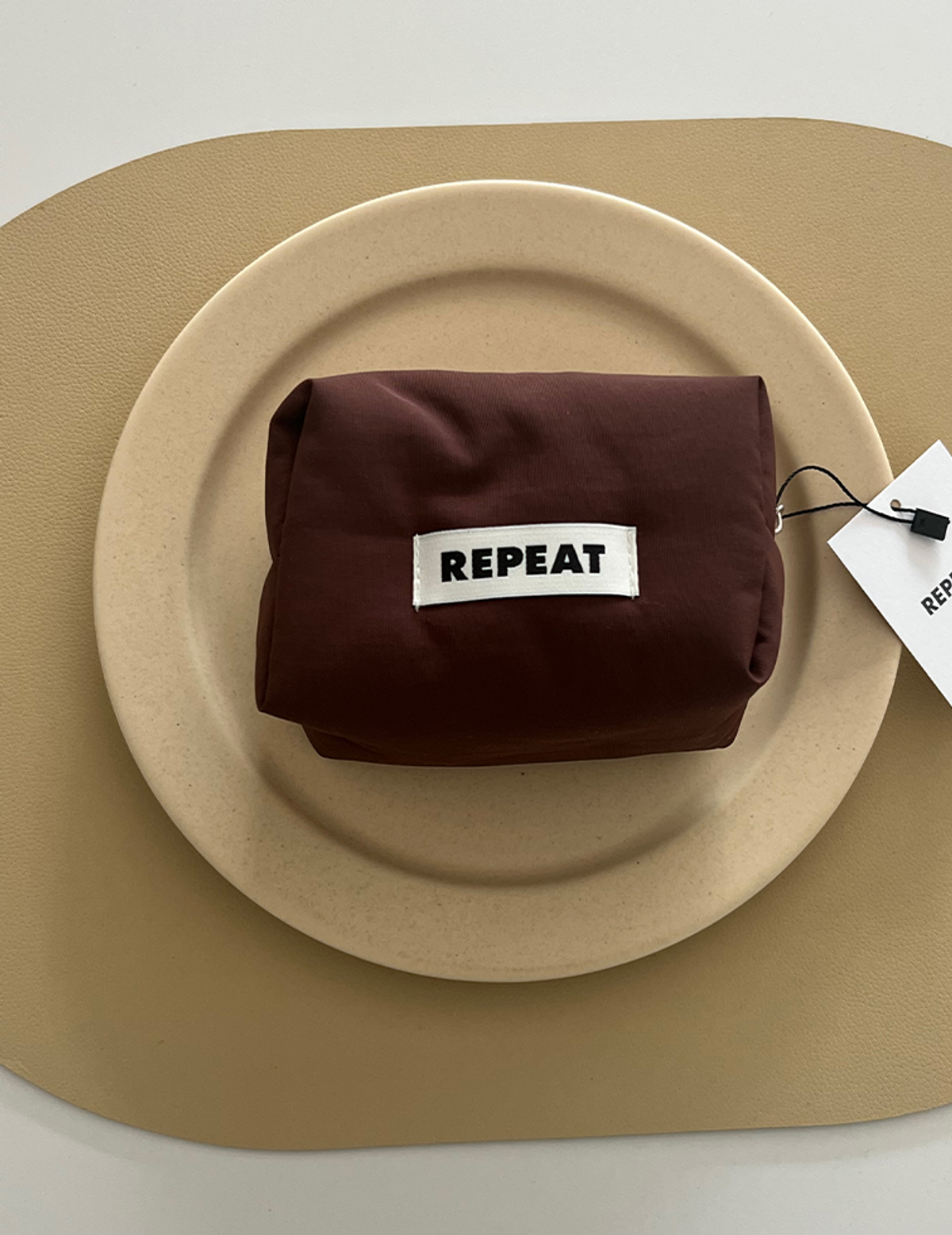 리핏(REPEAT) 솜사탕 스퀘어 파우치 (6colors)