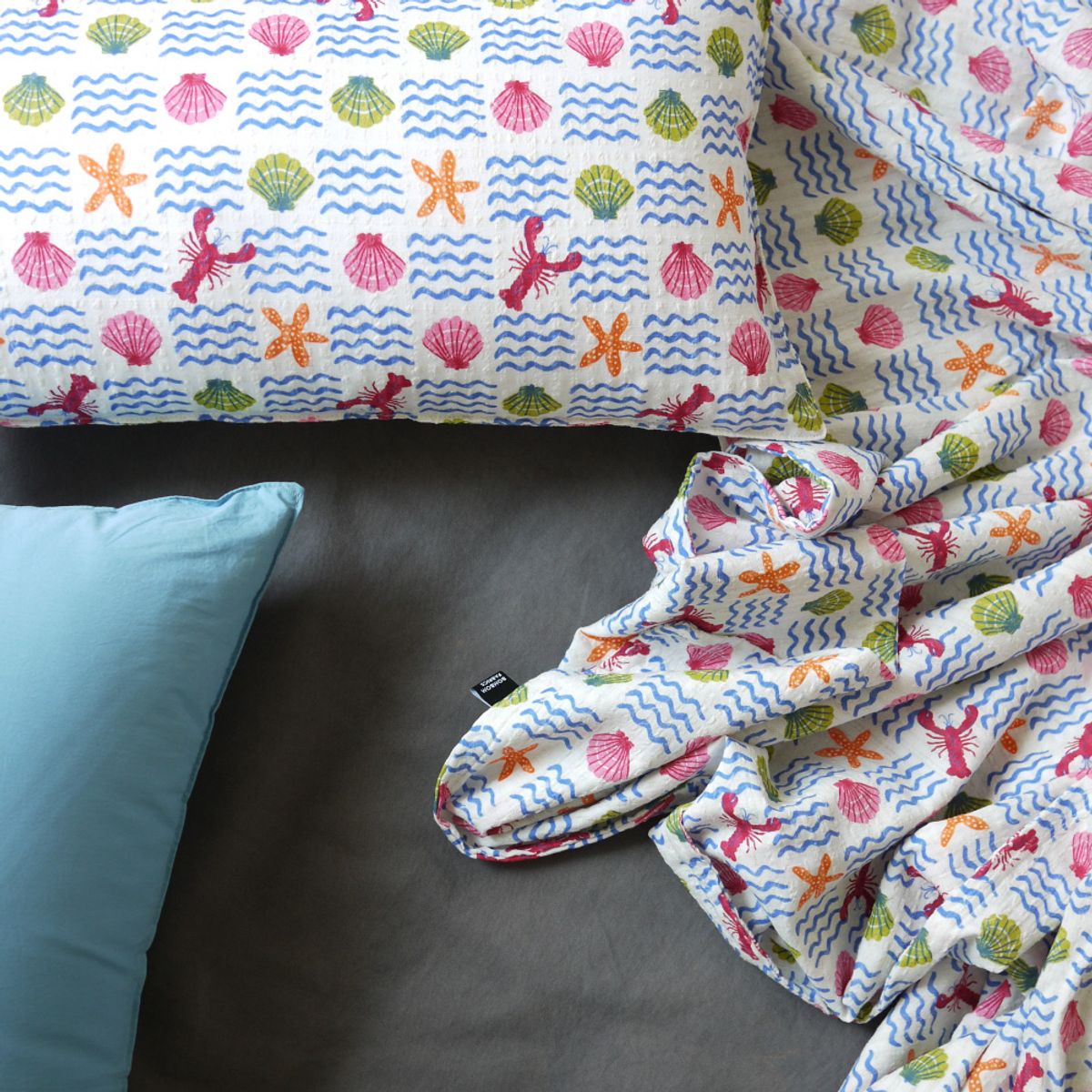 봄봄패브릭스(BOMBOM FABRICS) ocean/ summer cotton rayon blanket