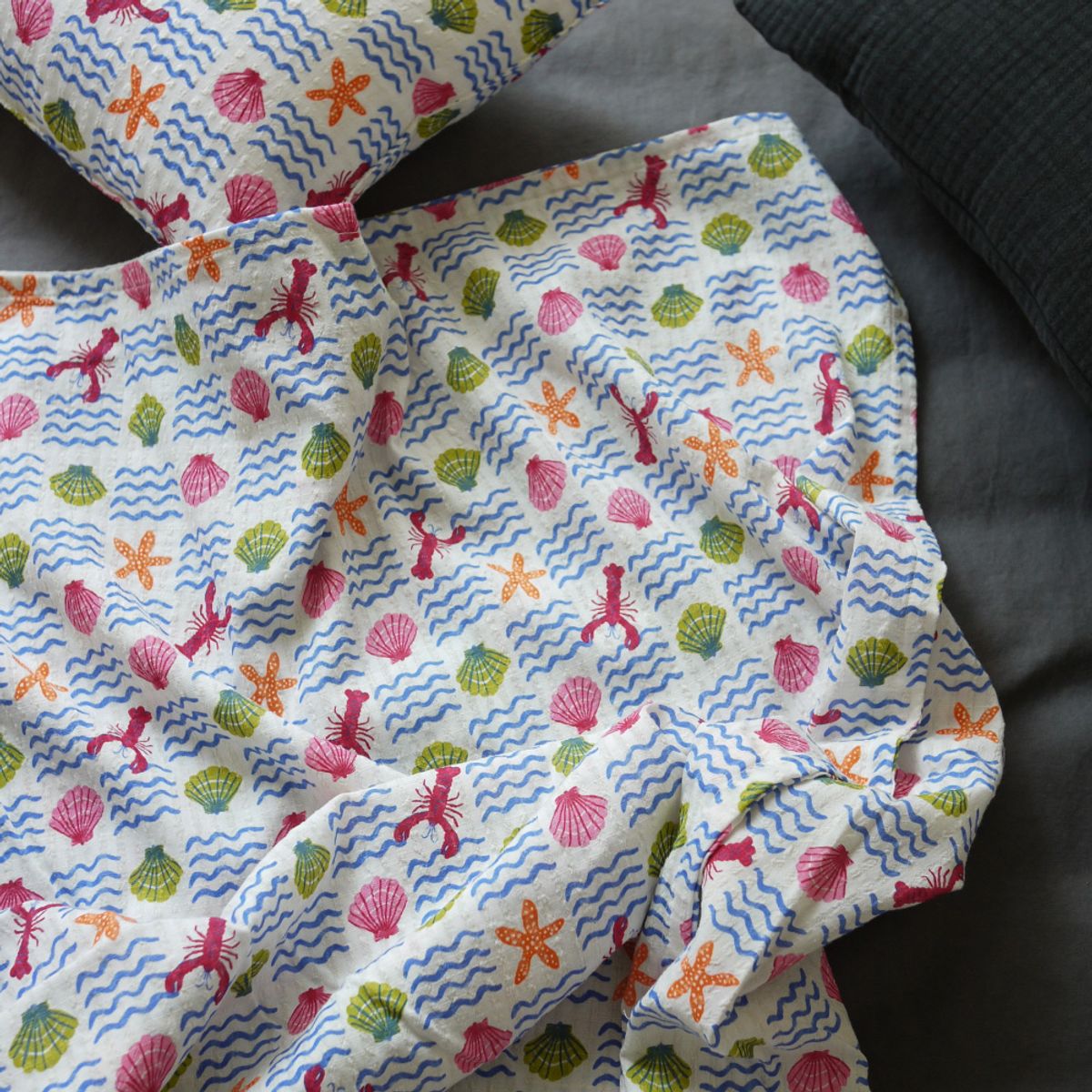 봄봄패브릭스(BOMBOM FABRICS) ocean/ summer cotton rayon blanket