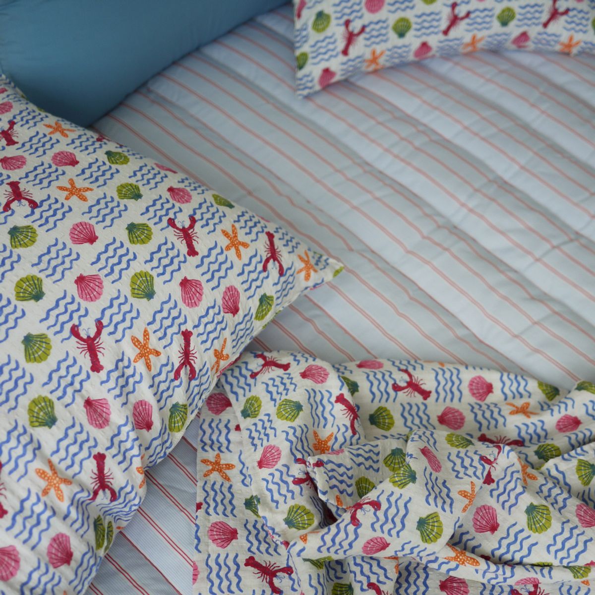 봄봄패브릭스(BOMBOM FABRICS) ocean/ summer cotton rayon blanket